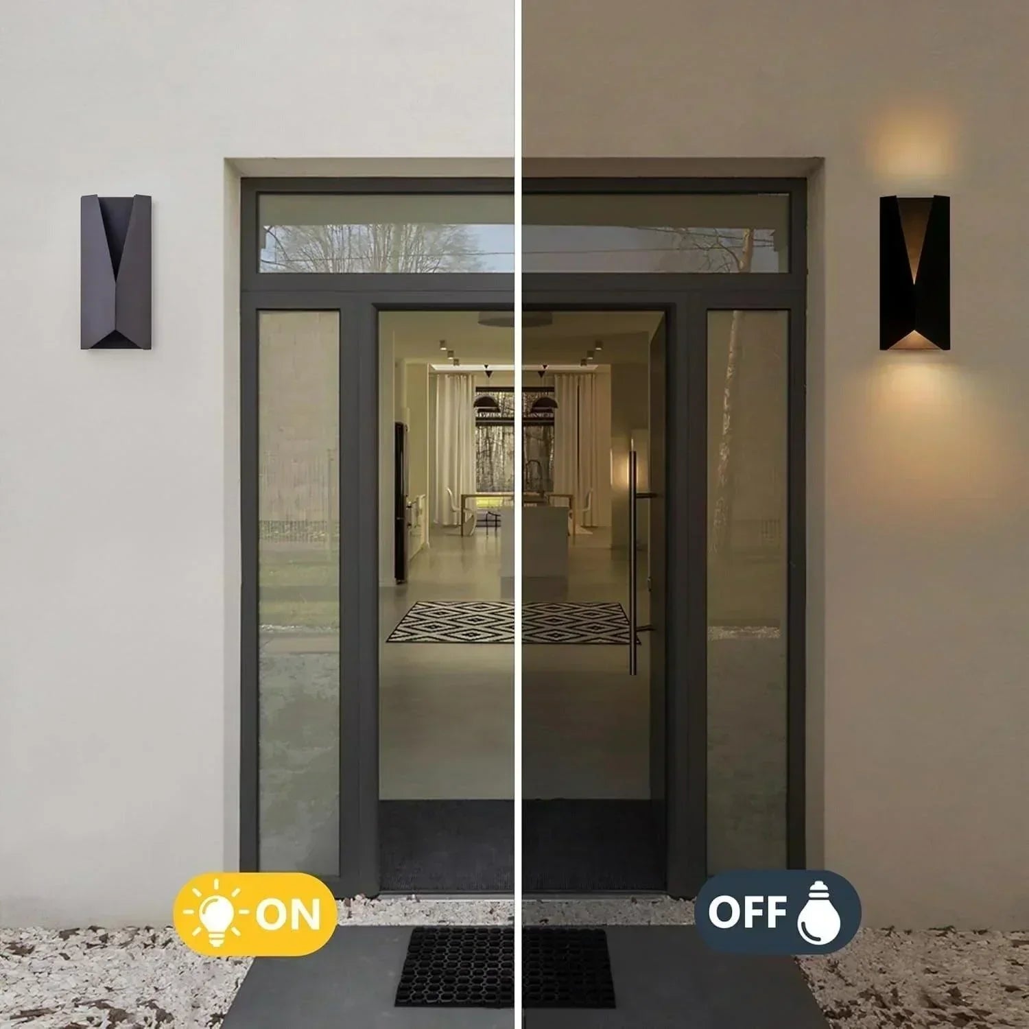 14" LED Outdoor Wall Lights Dimmable (set of 2)