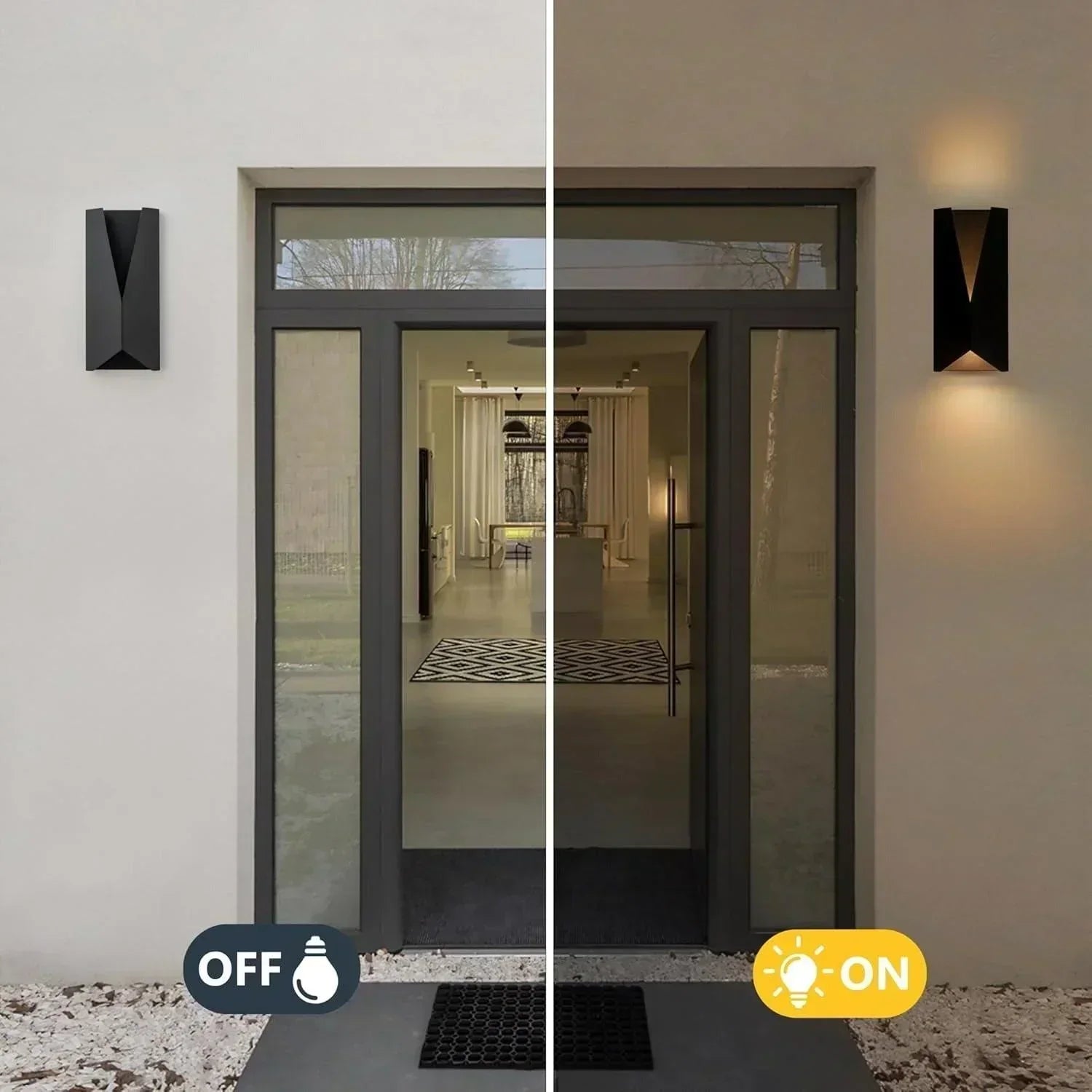 14" LED Outdoor Wall Lights Dimmable (set of 2)