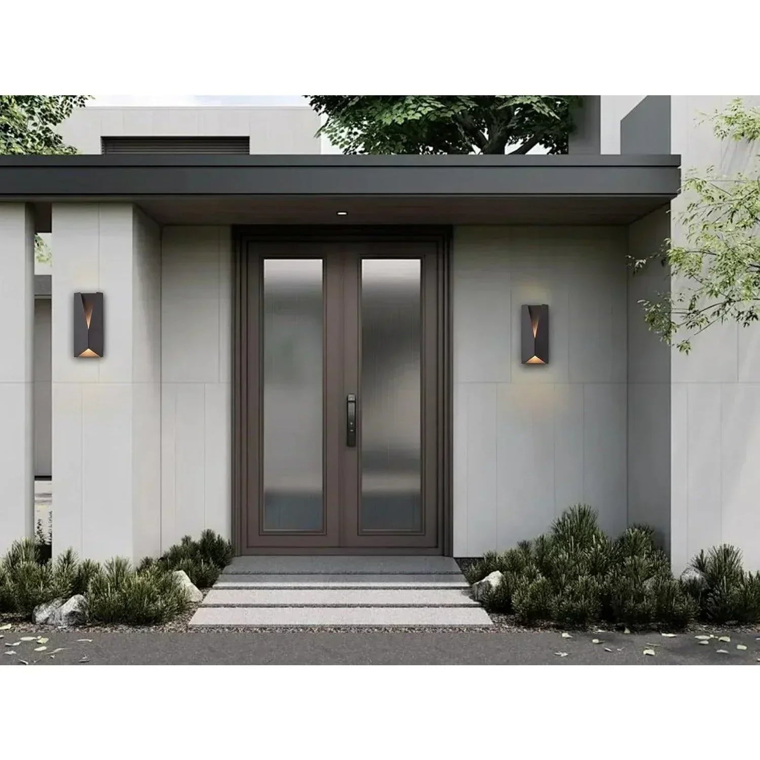 14" LED Outdoor Wall Lights Dimmable (set of 2)