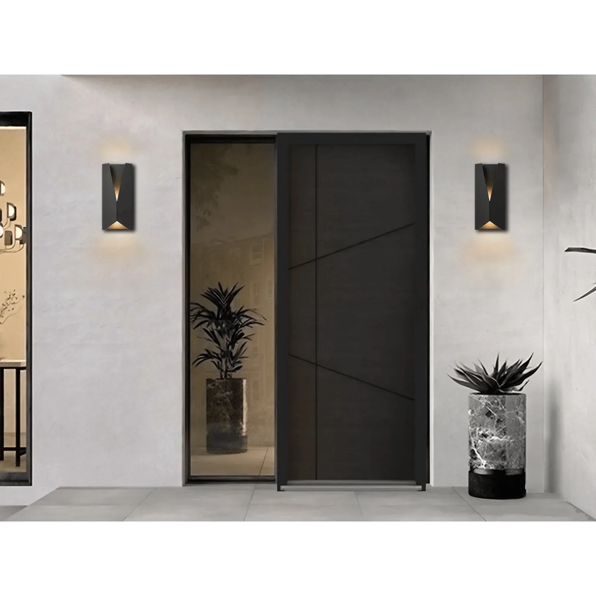 14" LED Outdoor Wall Lights Dimmable (set of 2)