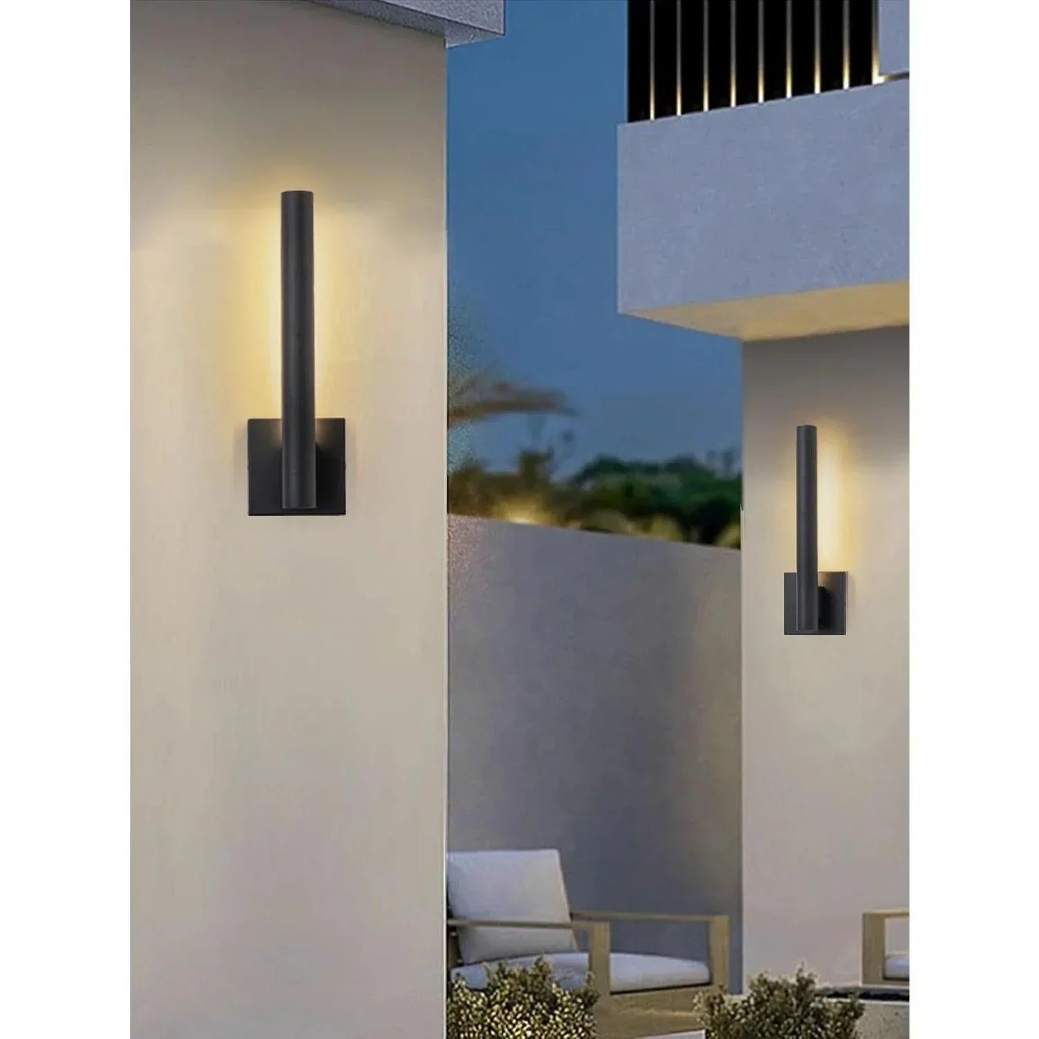 LED Black Outdoor Wall Lights Dimmable - FTL Outdoor Wall Lighting LED Light Bulbs