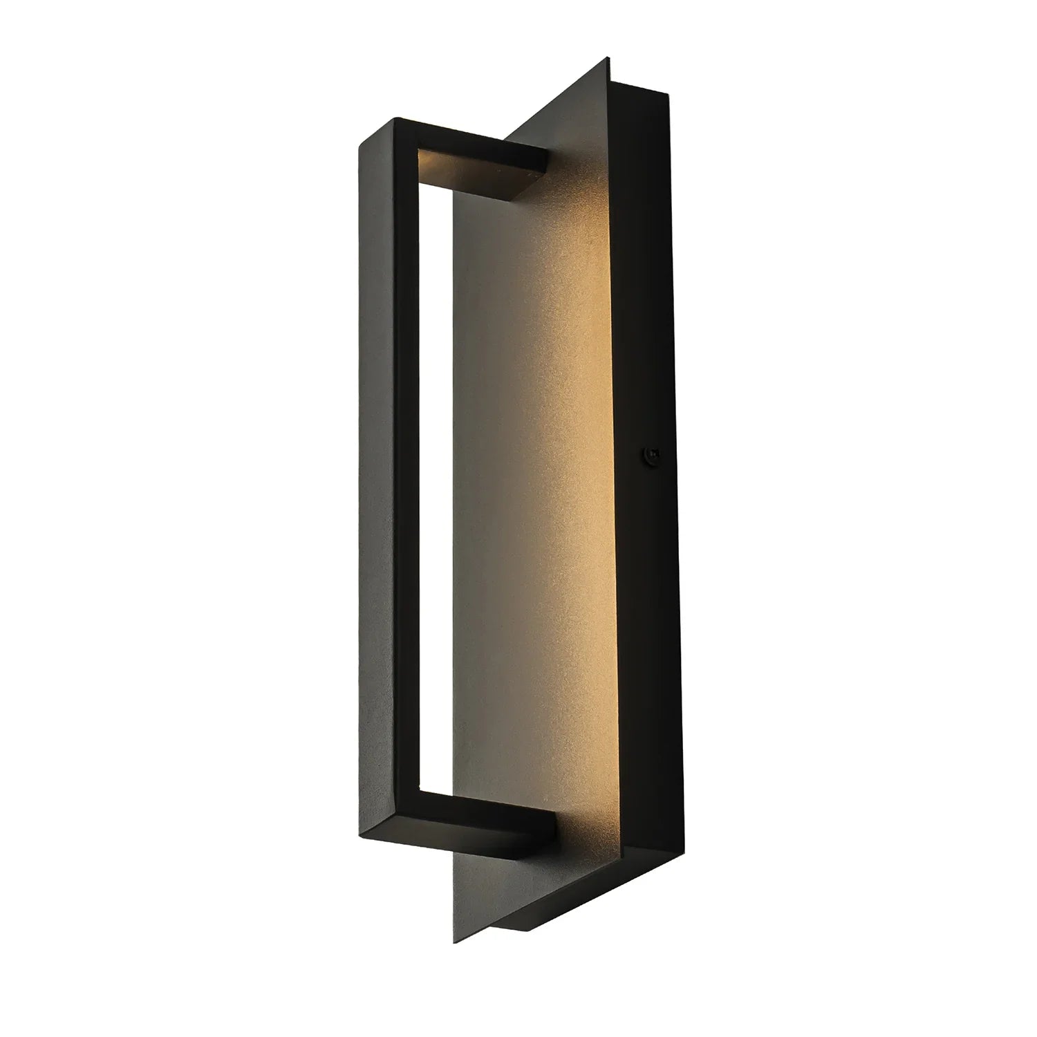16" LED Outdoor Wall Lights Matte Black