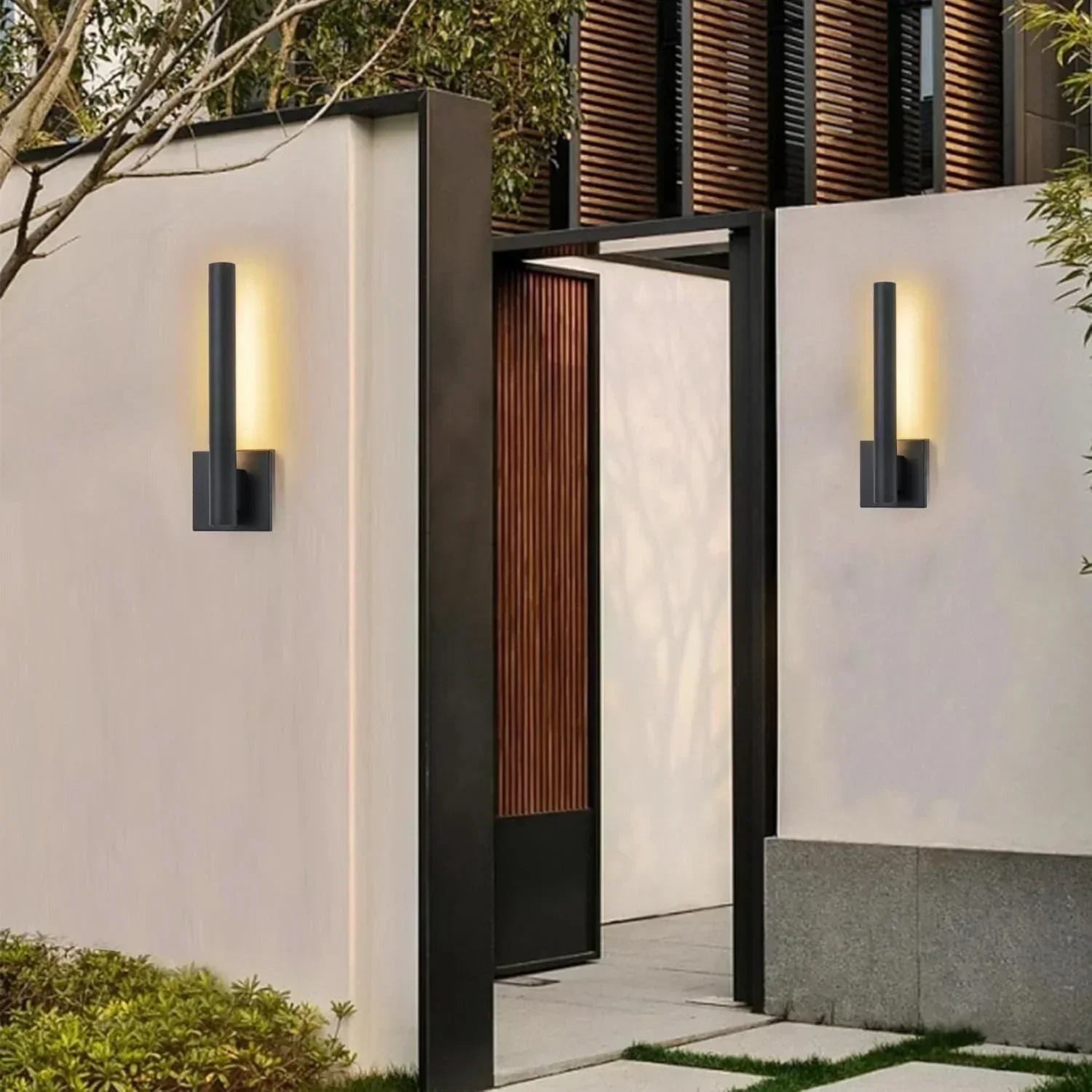 LED Black Outdoor Wall Lights Dimmable - FTL Outdoor Wall Lighting LED Light Bulbs