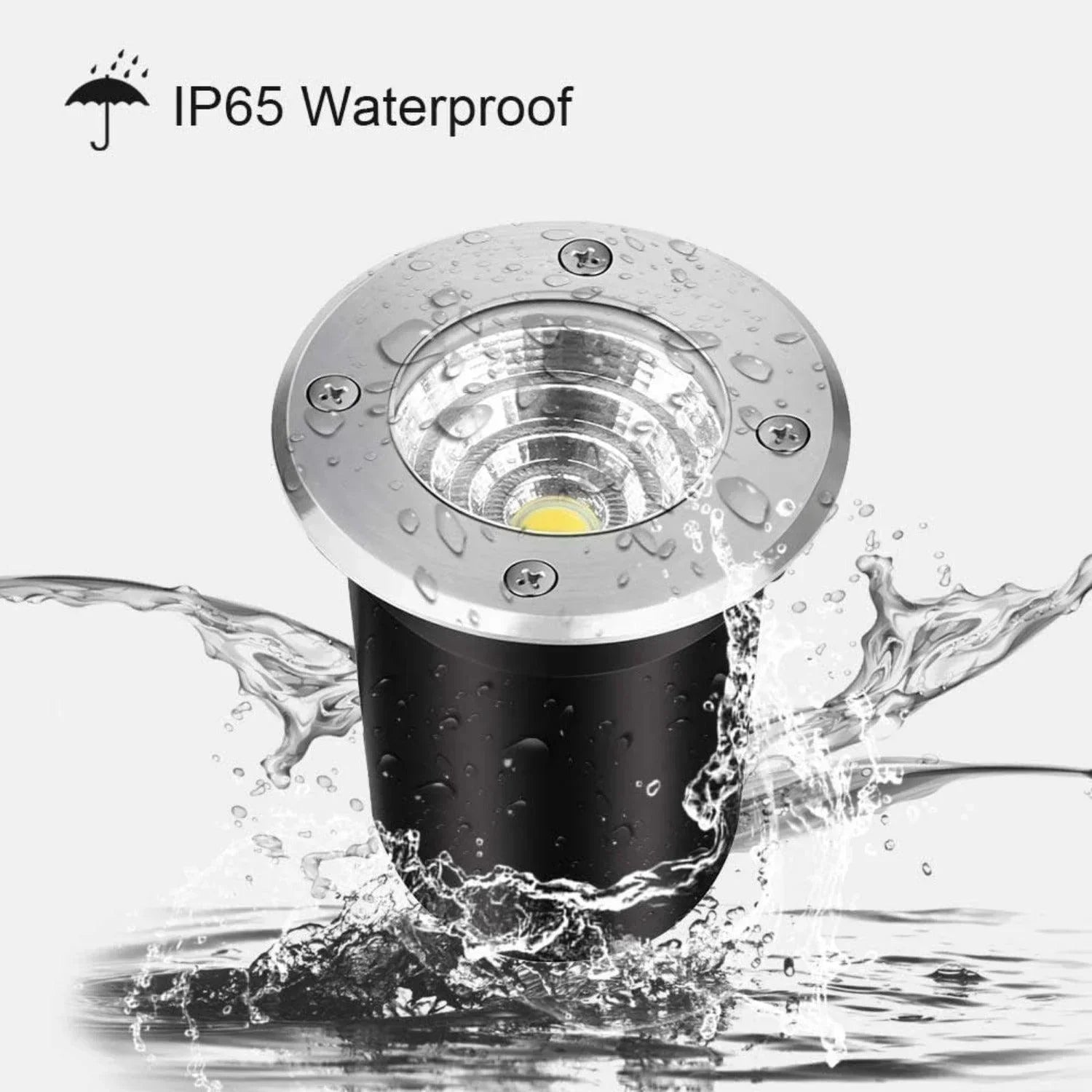 LED In-Ground Well Light 3000K Warm White - FTL Outdoor Wall Lighting LED Light Bulbs