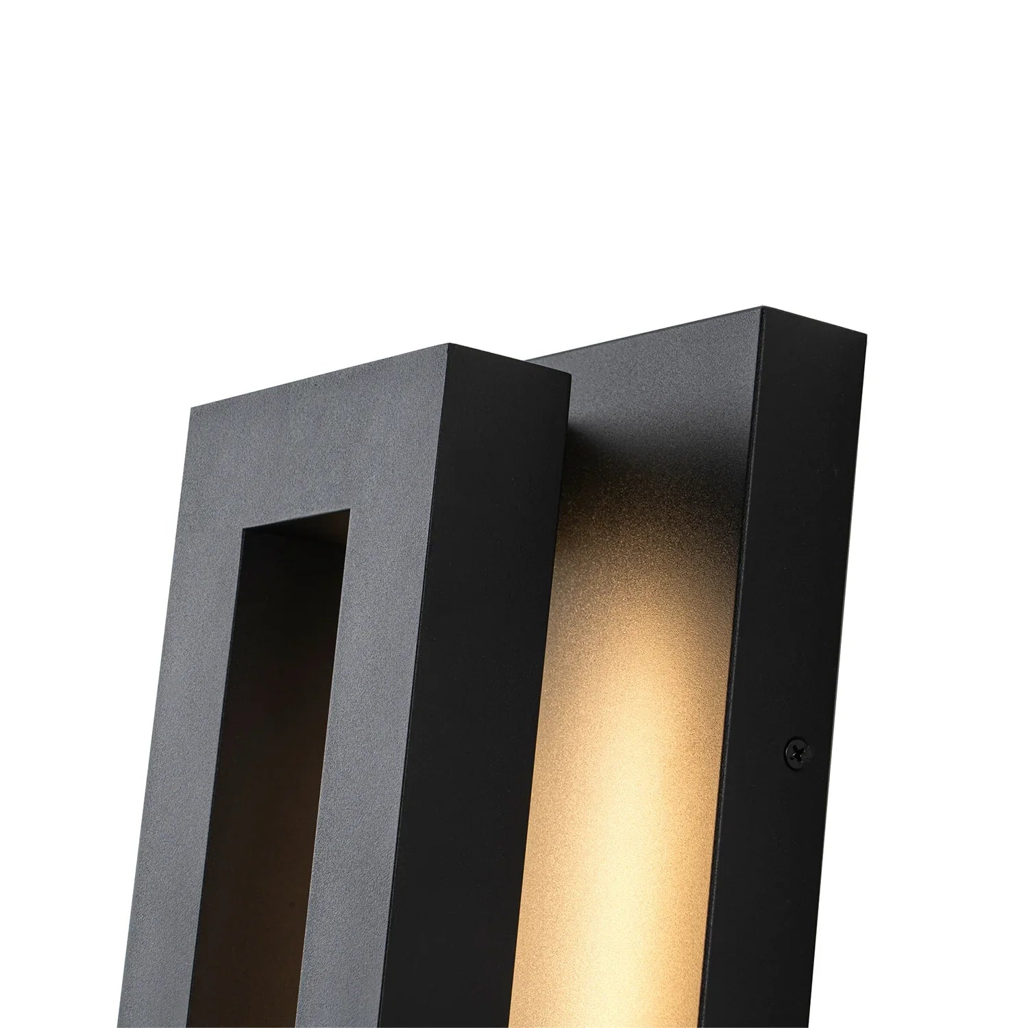 14" Black Metal Outdoor Wall Lights