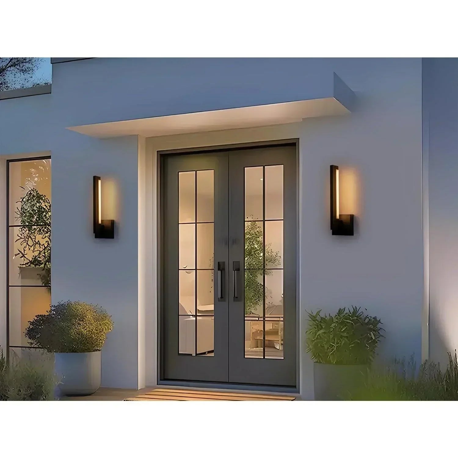 13" LED Outdoor wall Lights (set of 2) - FTL Outdoor Wall Lighting LED Light Bulbs