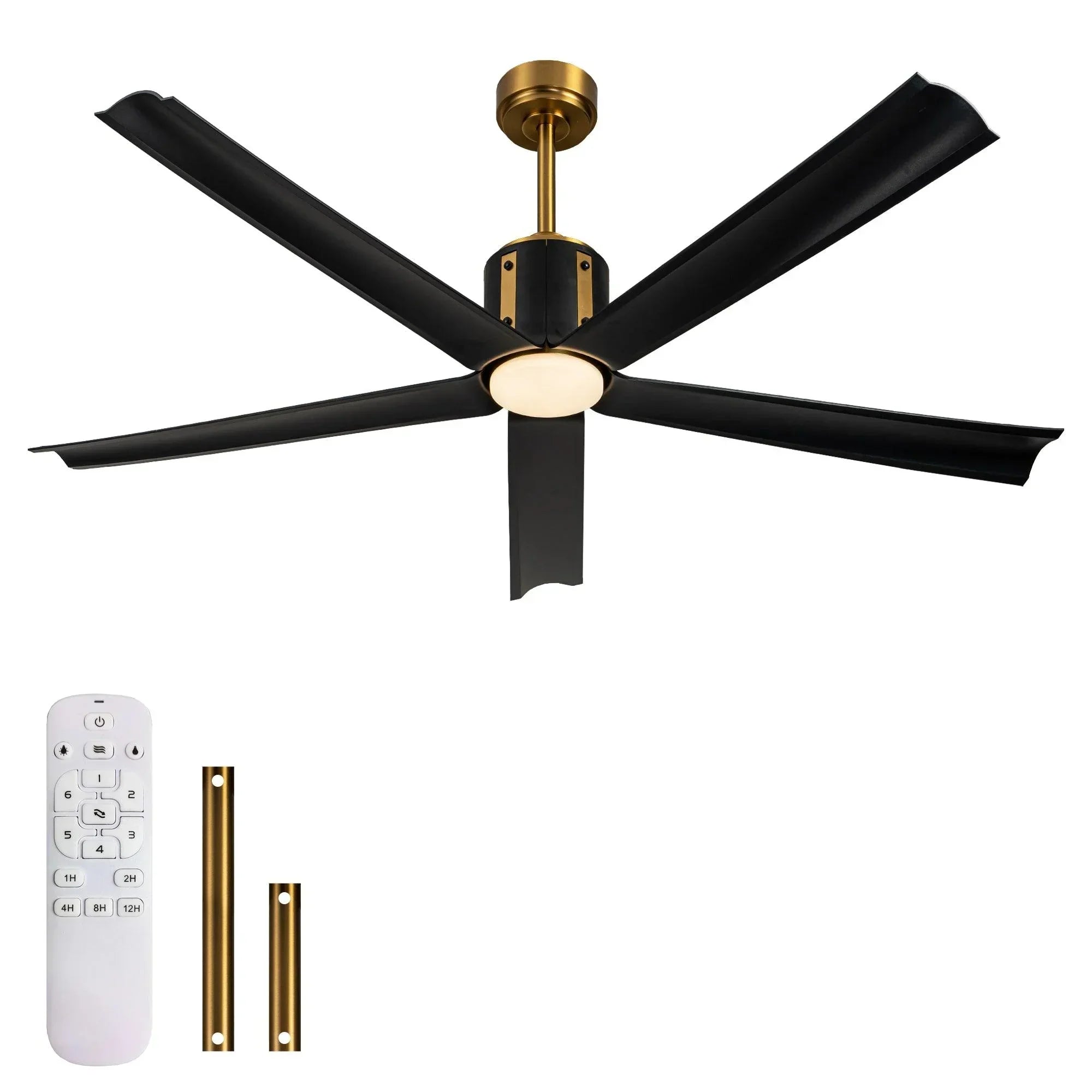 60" Ceiling Fan with LED Lights and Remote