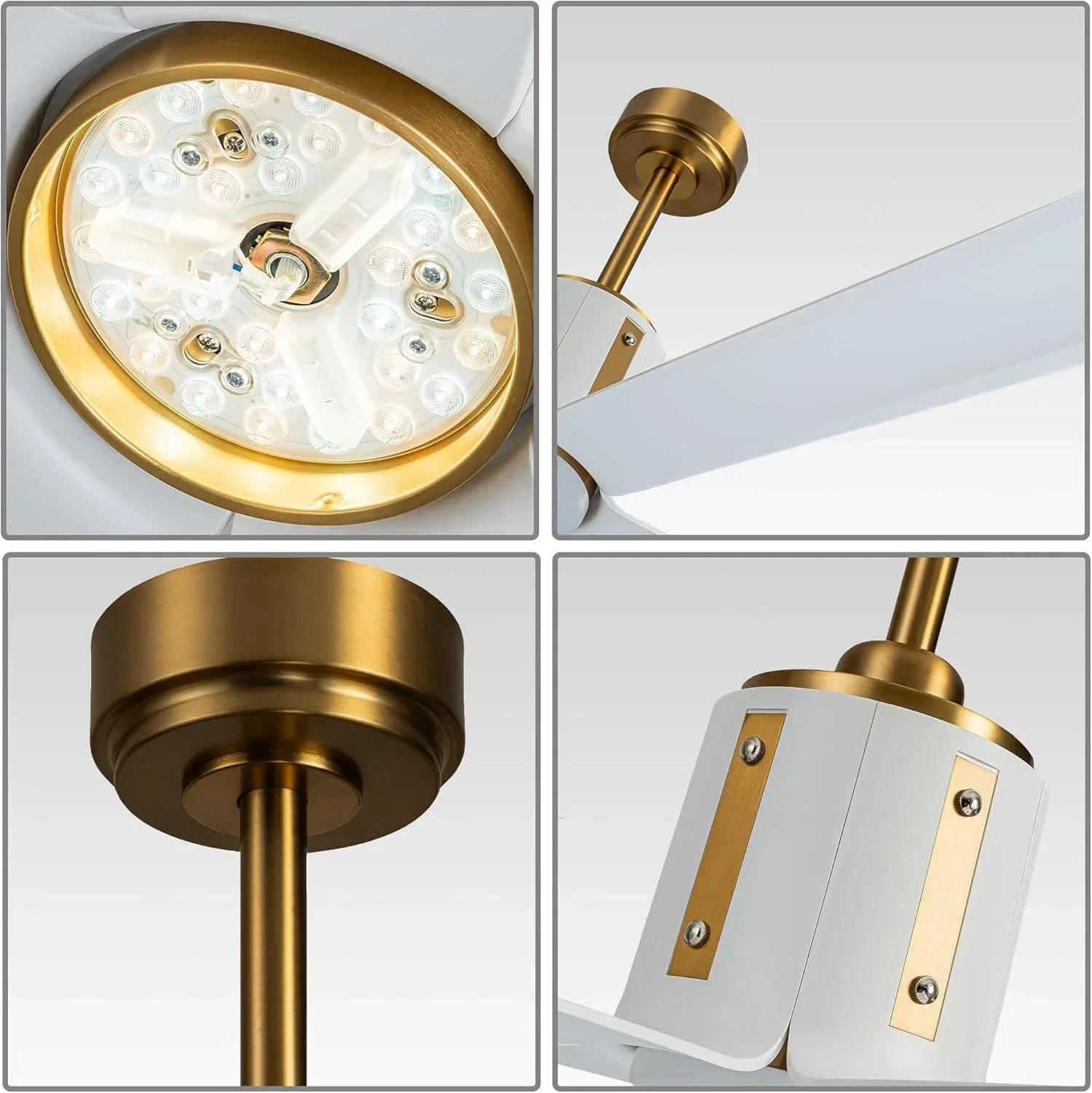 60" Ceiling Fan with LED Lights and Remote