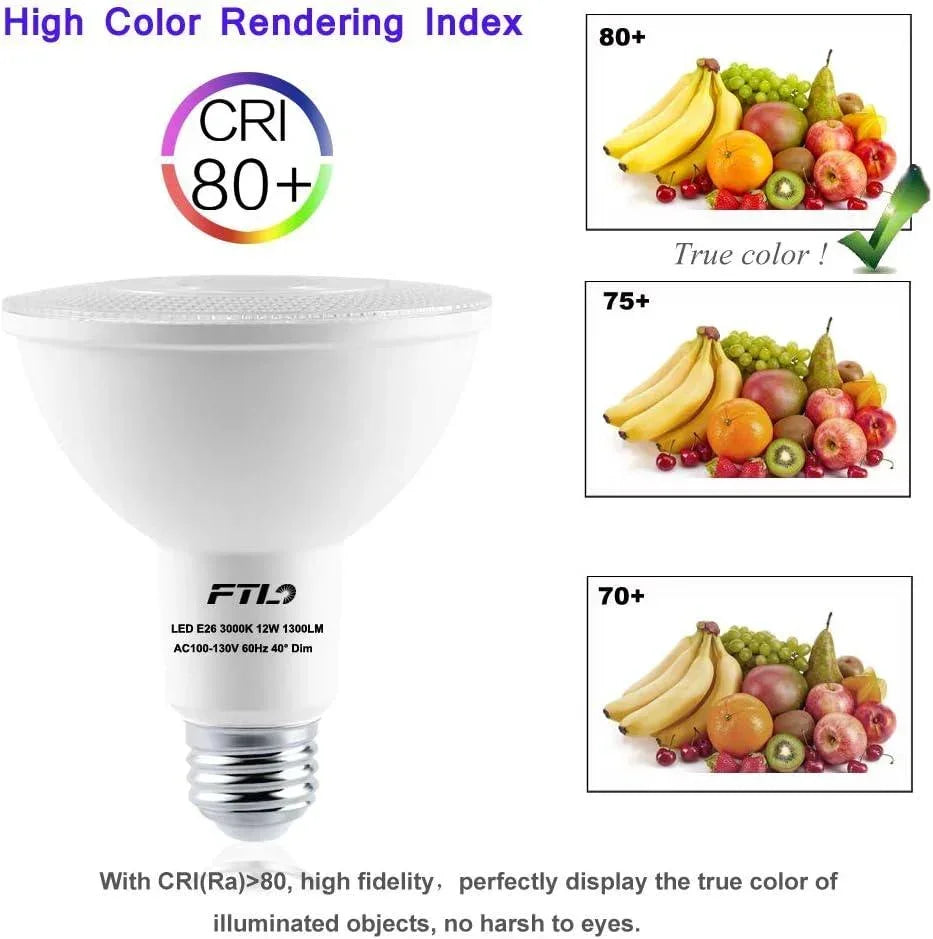PAR30 LED Bulb Dimmable E26 - FTL Outdoor Wall Lighting LED Light Bulbs