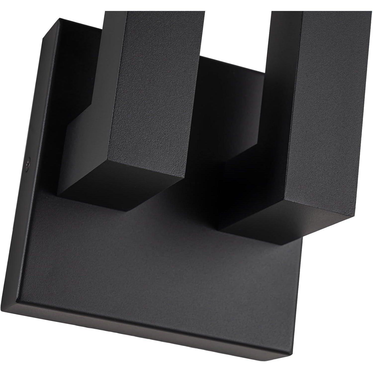 18" LED Outdoor Wall Lights Matte Black - FTL Outdoor Wall Lighting LED Light Bulbs