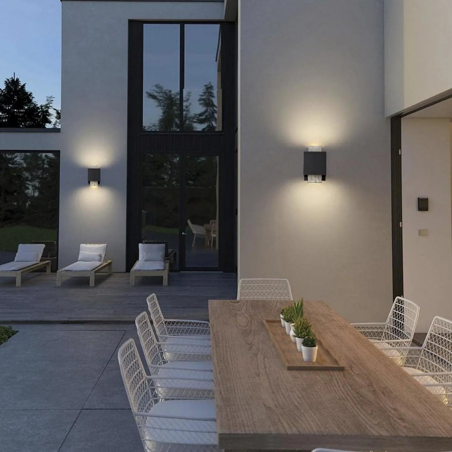 8" Modern Outdoor Wall Lights