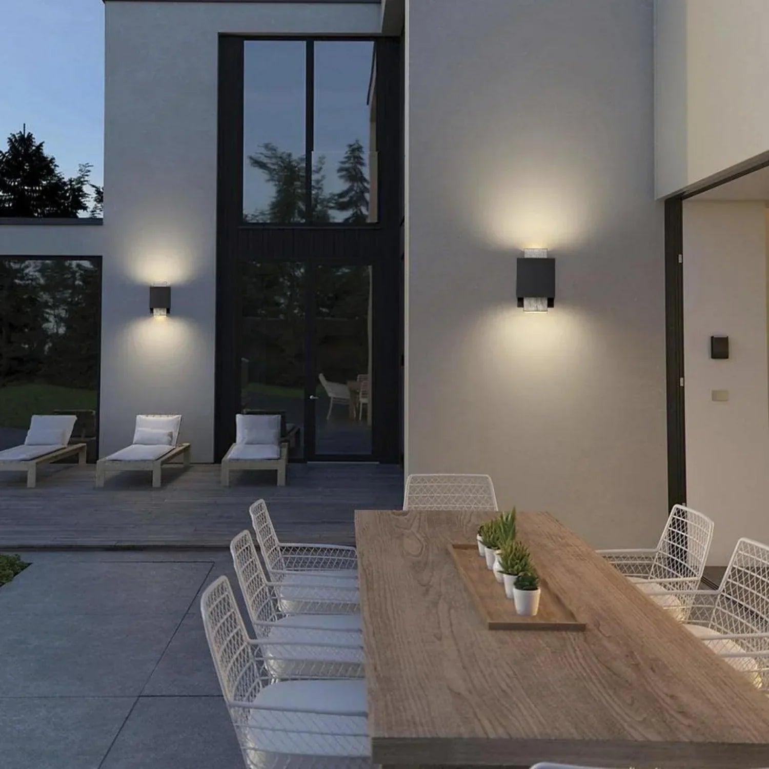 8" Modern Outdoor Wall Lights