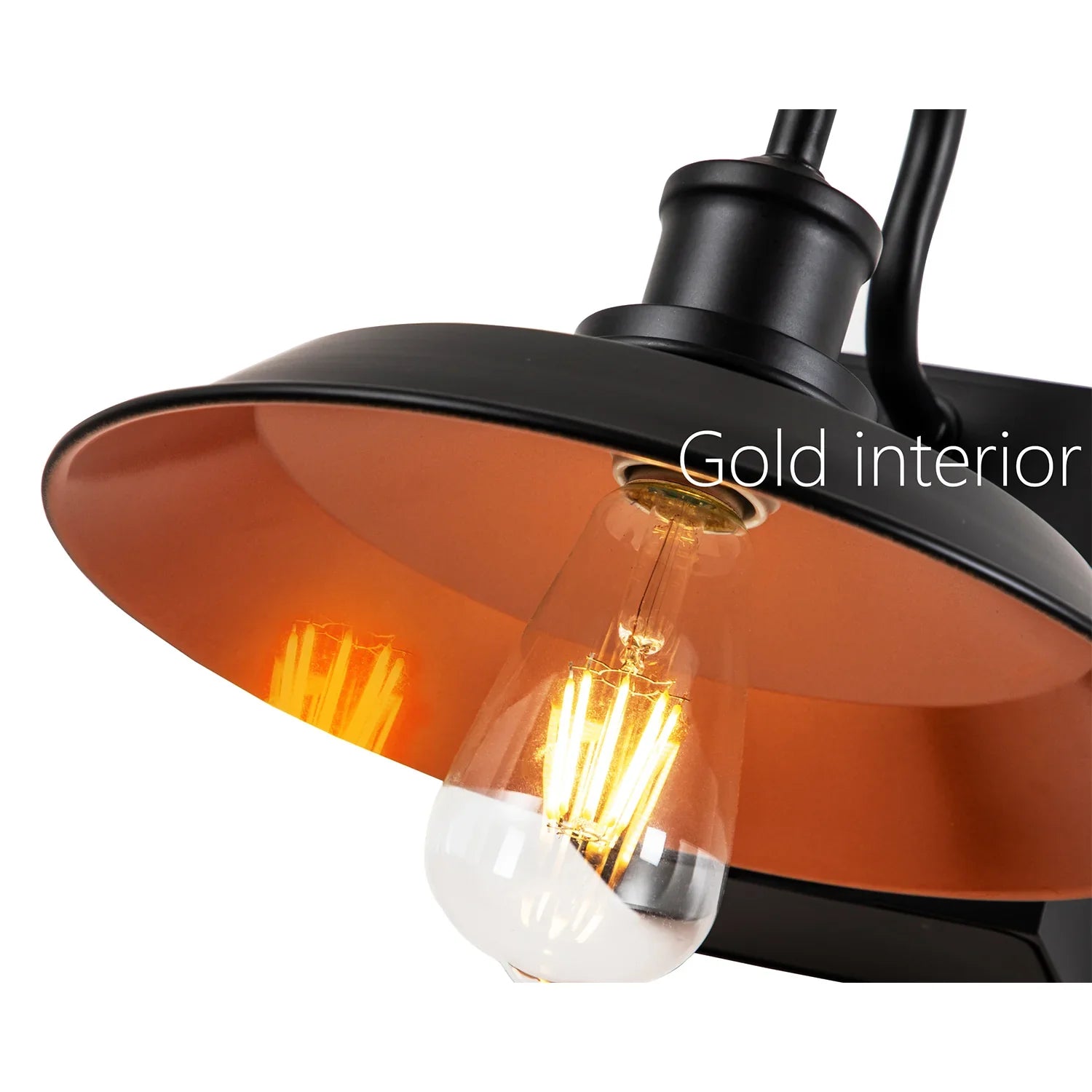 Black Outdoor Wall Lights with GFCI Outlet