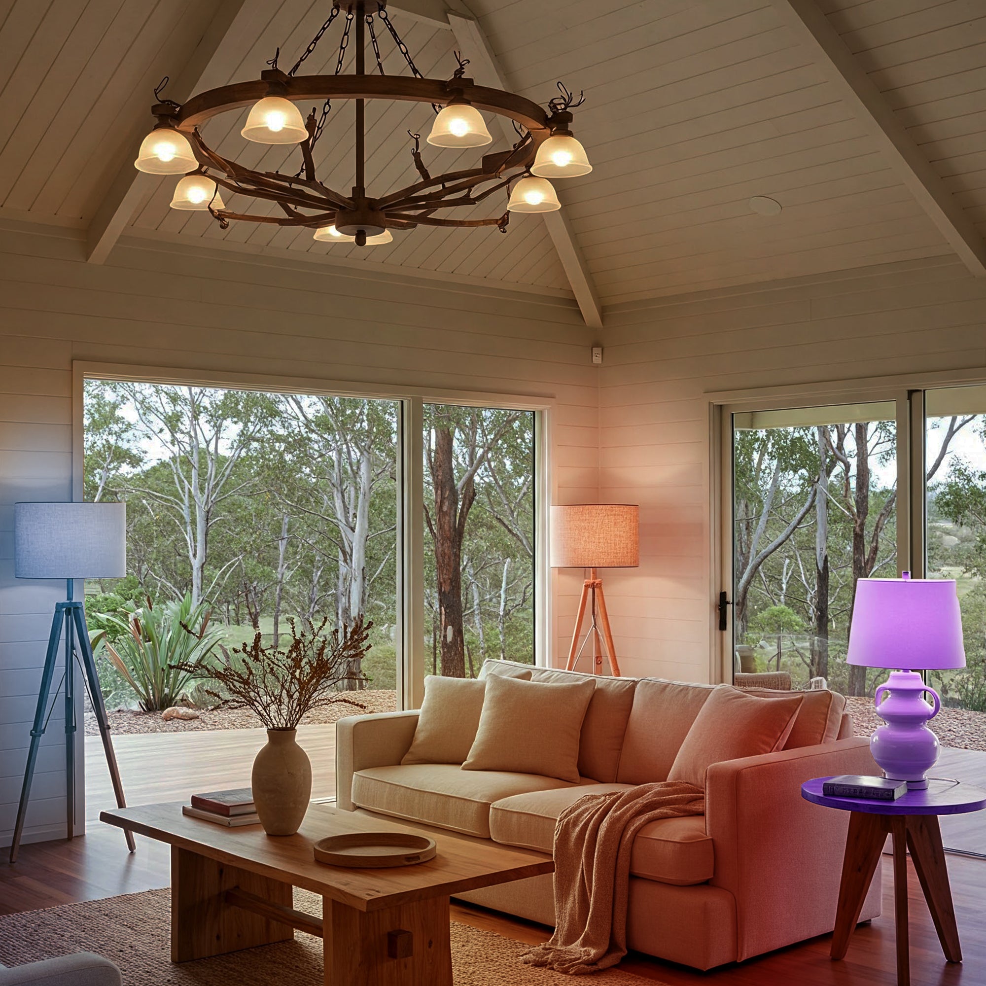 3.43" Rechargeable Color Changing Light Bulb 2-Pack