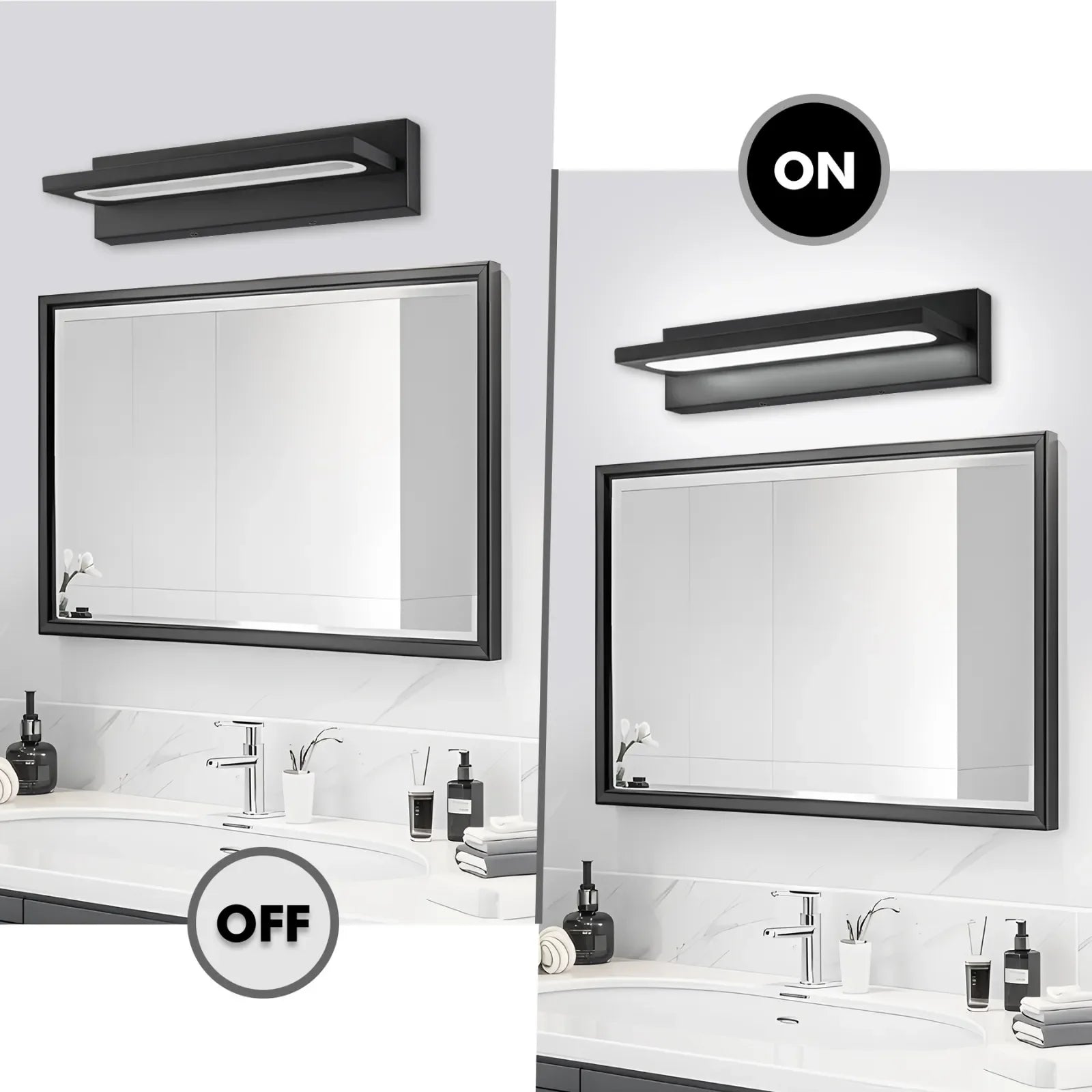 20.5" Dimmable Modern LED Vanity Light IP44 Waterproof