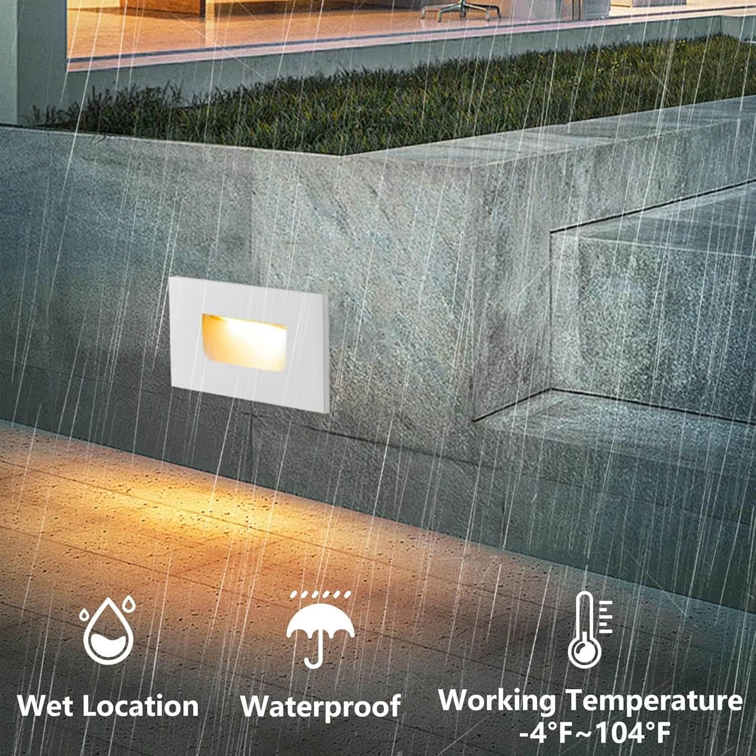 LED Step Lights 3CCT Horizontal (Switch by Toggle)