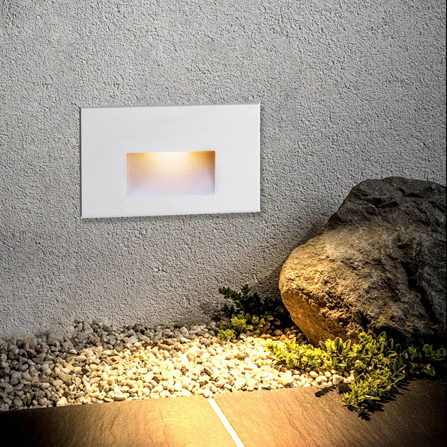 LED Step Lights 3000K Horizontal Set of 3