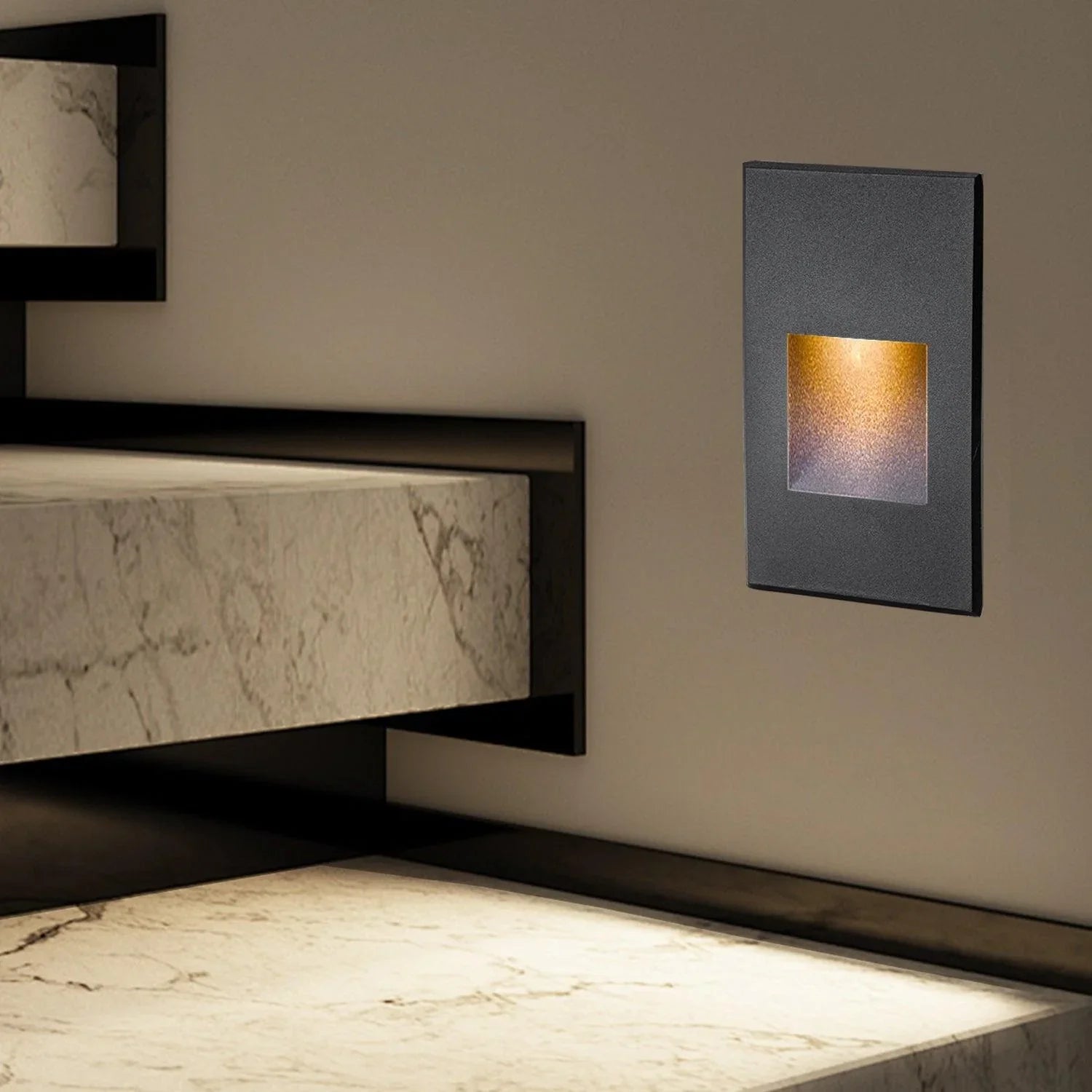 LED Step Lights 3000K Vertical Set of 3