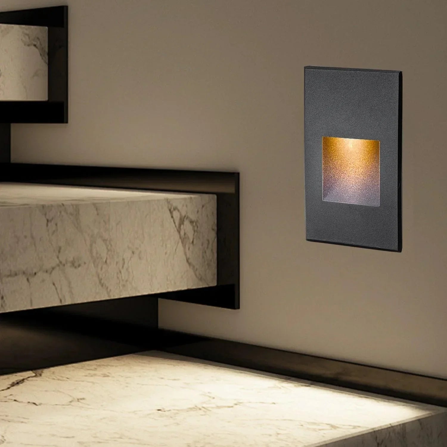 LED Step Lights 3000K Vertical Set of 3