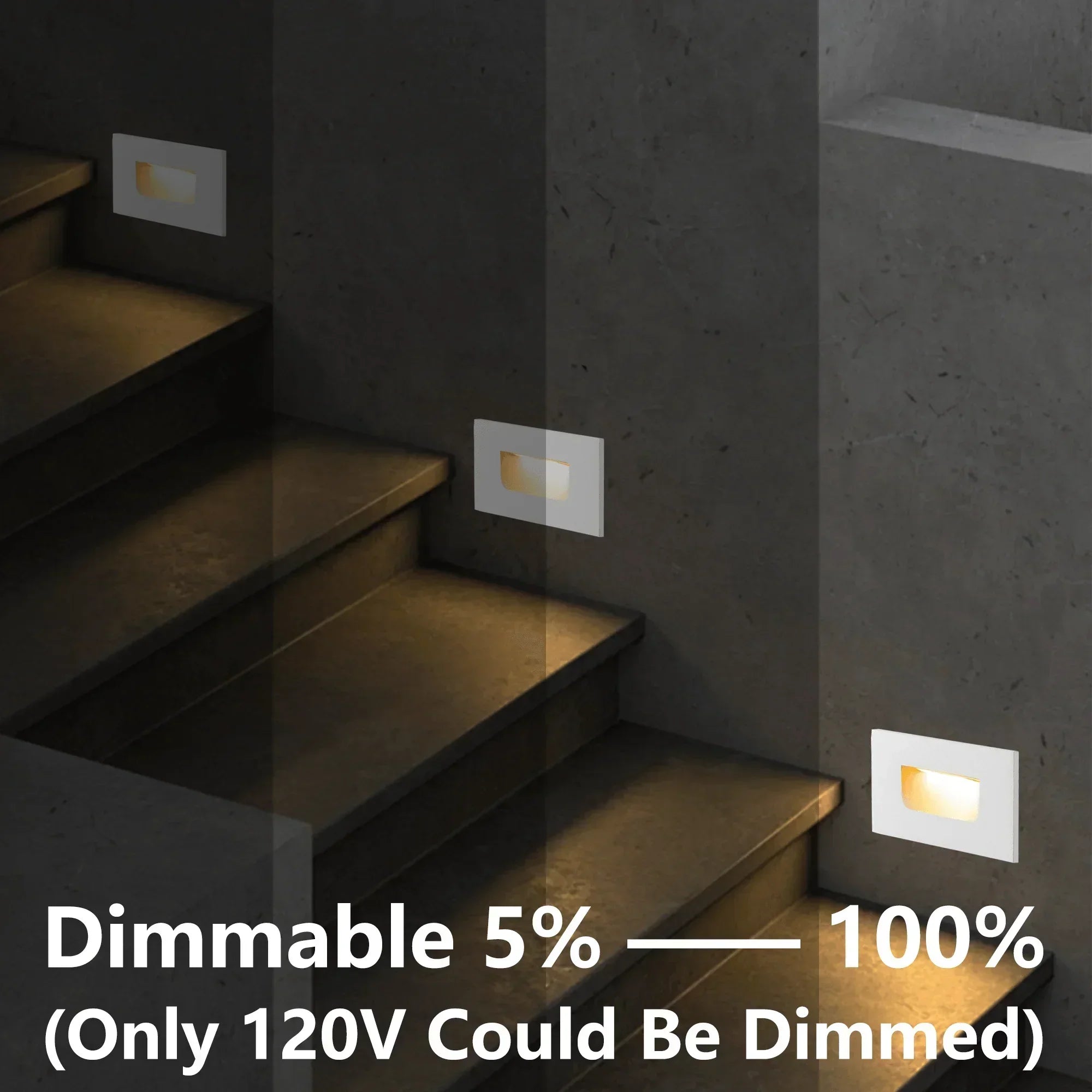 LED Step Lights 3CCT Horizontal (Switch by Toggle)