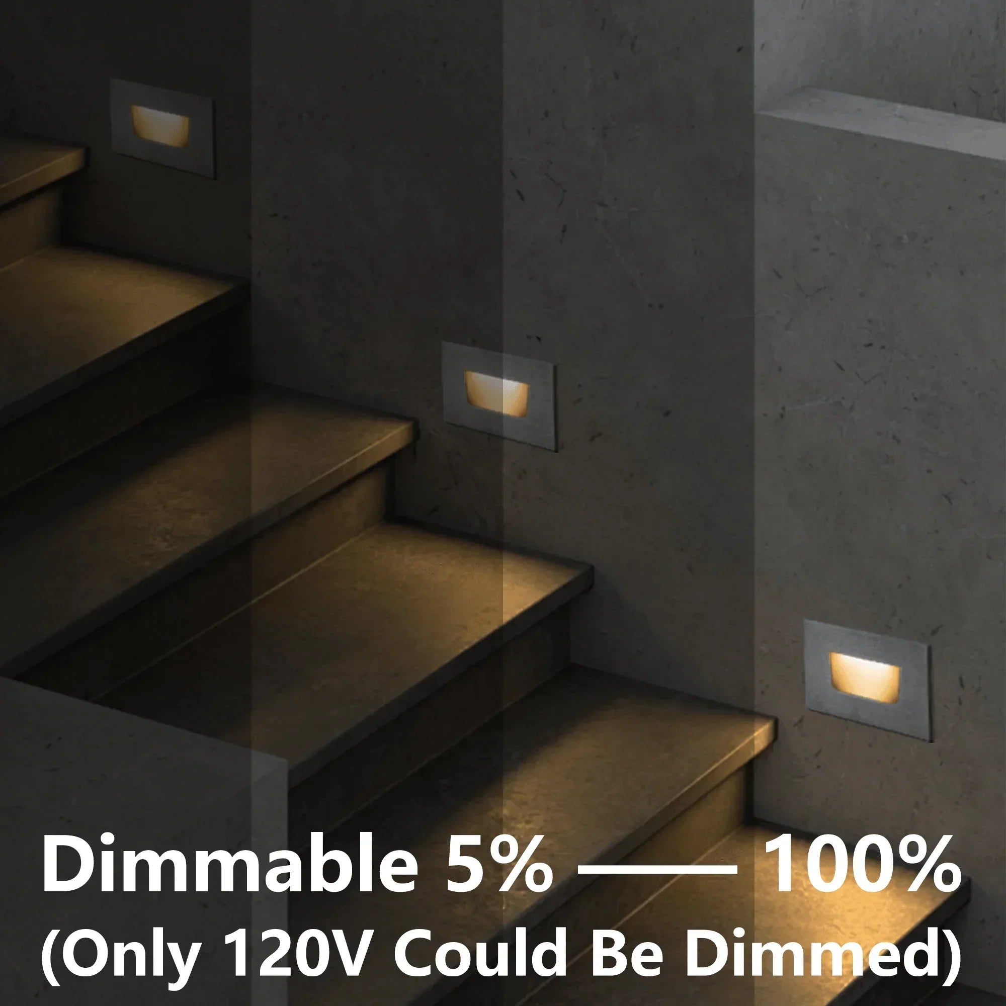 LED Step Lights 3CCT Horizontal (Switch by Toggle)