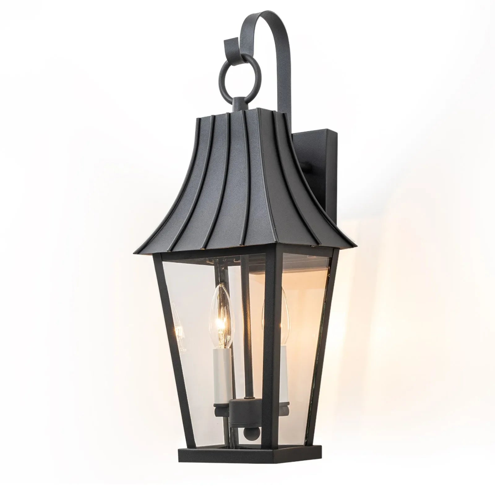 21.25" Large Outdoor Wall Lights with White Candelabra