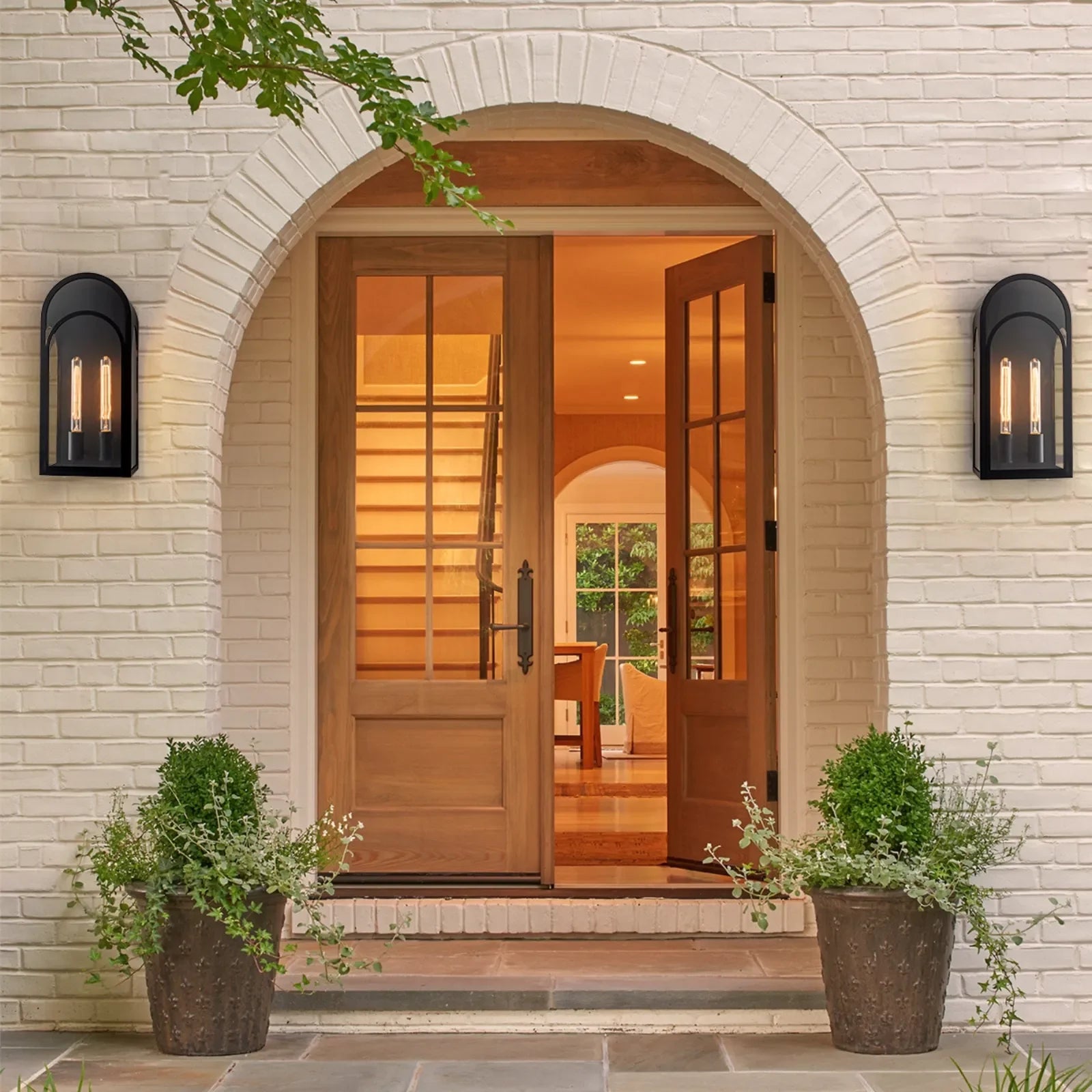 20” Large Outdoor Wall Lights with Clear Glass