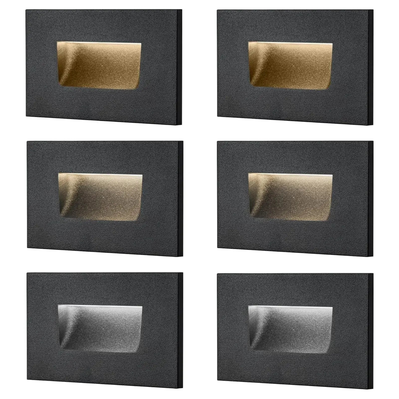 LED Step Lights 3CCT Horizontal (Switch by Toggle)