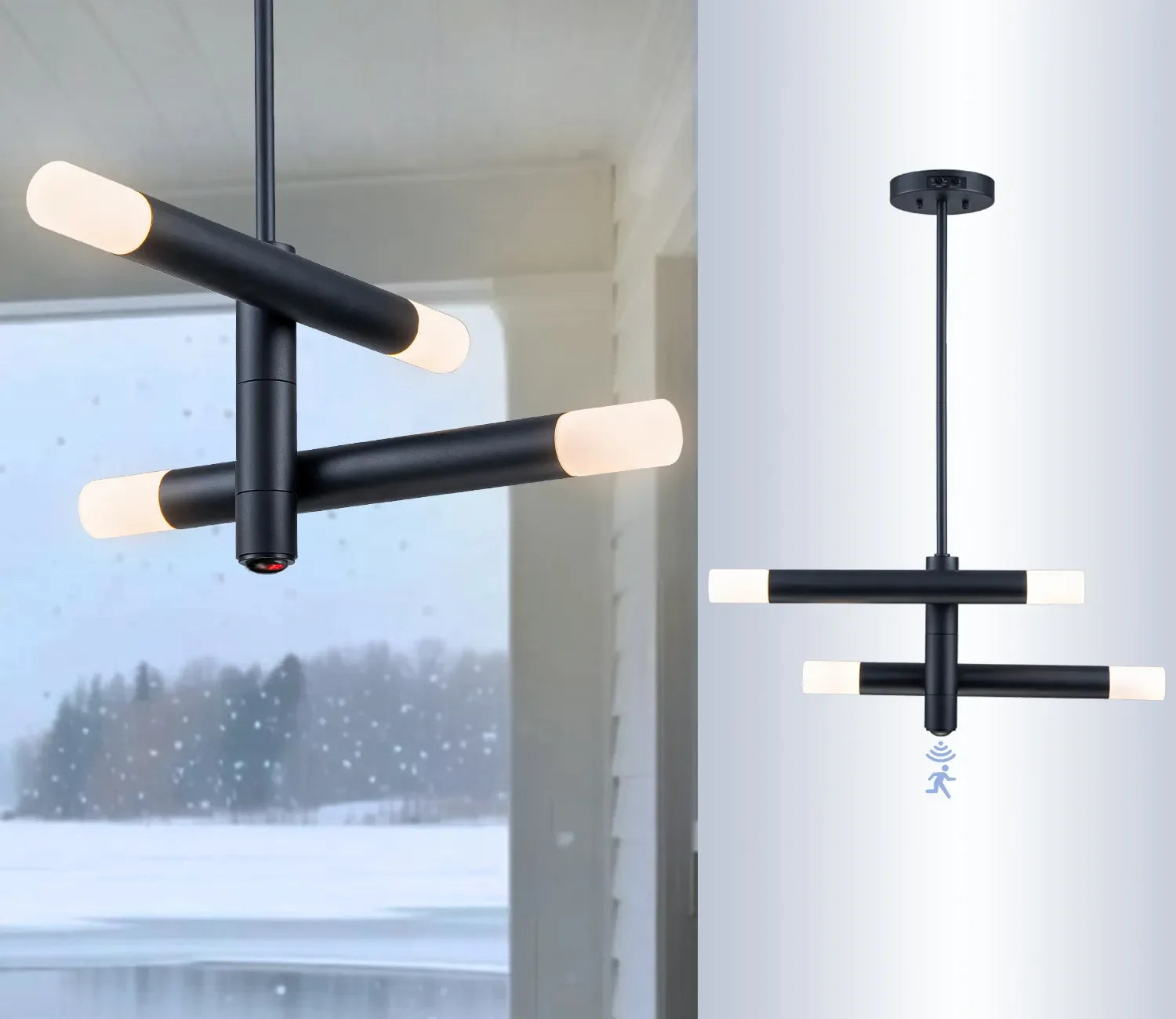 Motion Sensor Dusk to Dawn LED Outdoor Pendant Lights