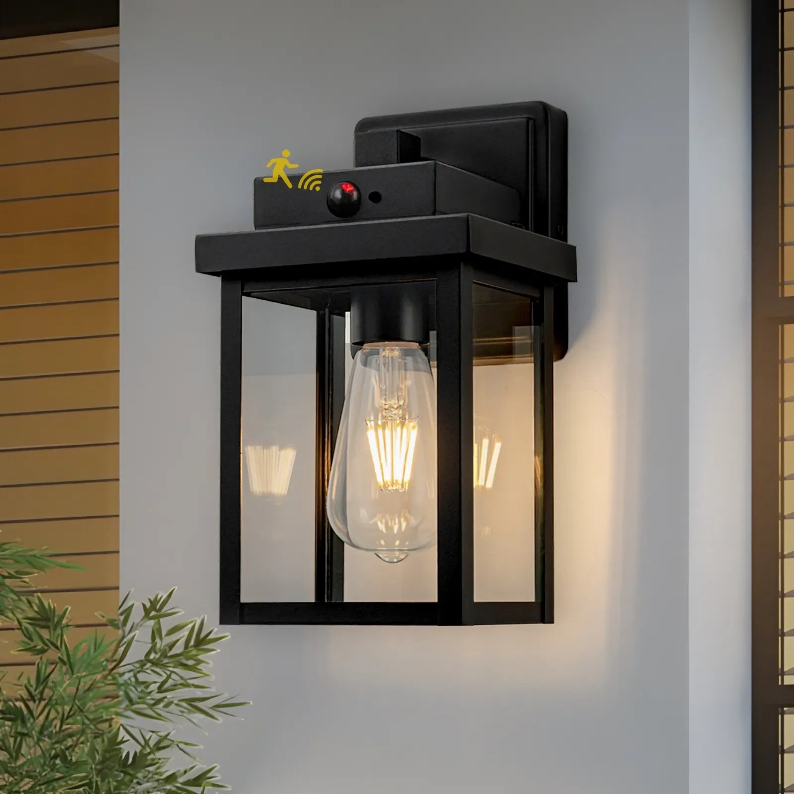 11" Motion Sensor Dusk to Dawn Outdoor Porch Wall Lights