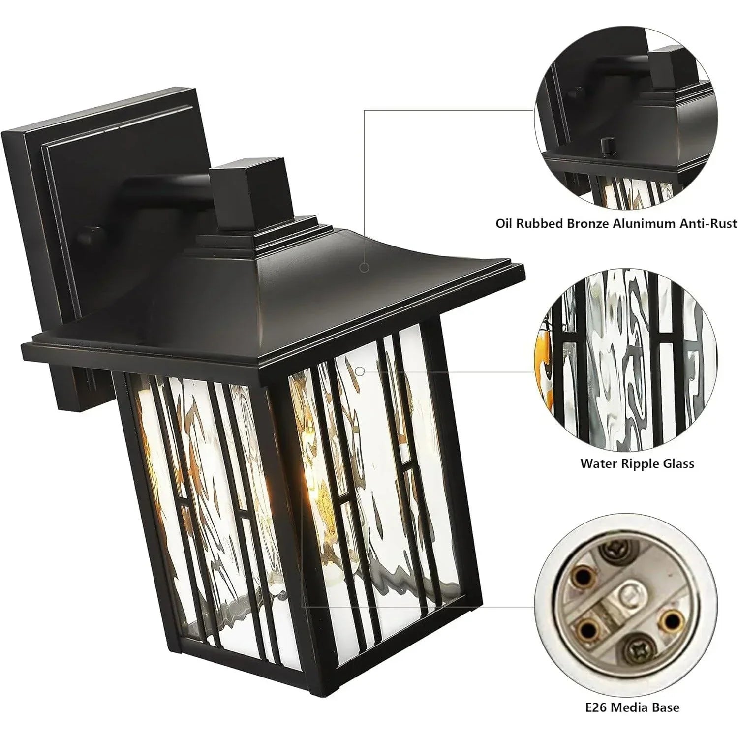 Oil Rubbed Bronze Outdoor Wall Lights