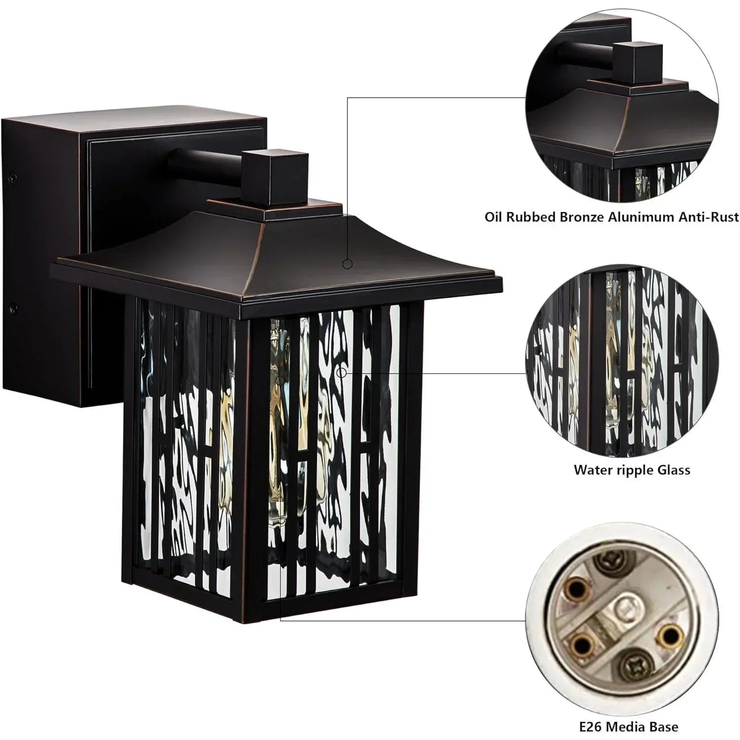 Oil Rubbed Bronze Outdoor Wall Lights