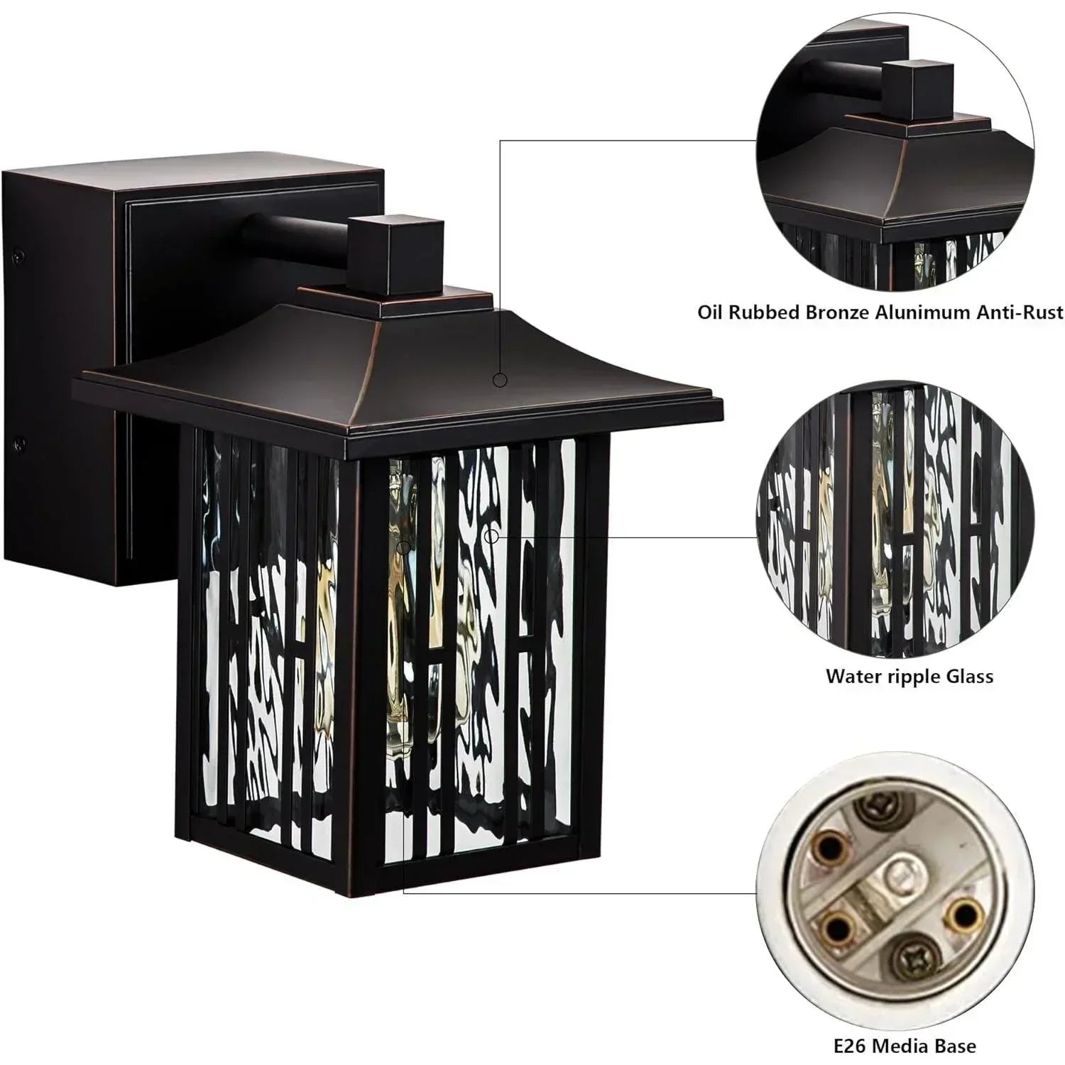 Oil Rubbed Bronze Outdoor Wall Lights