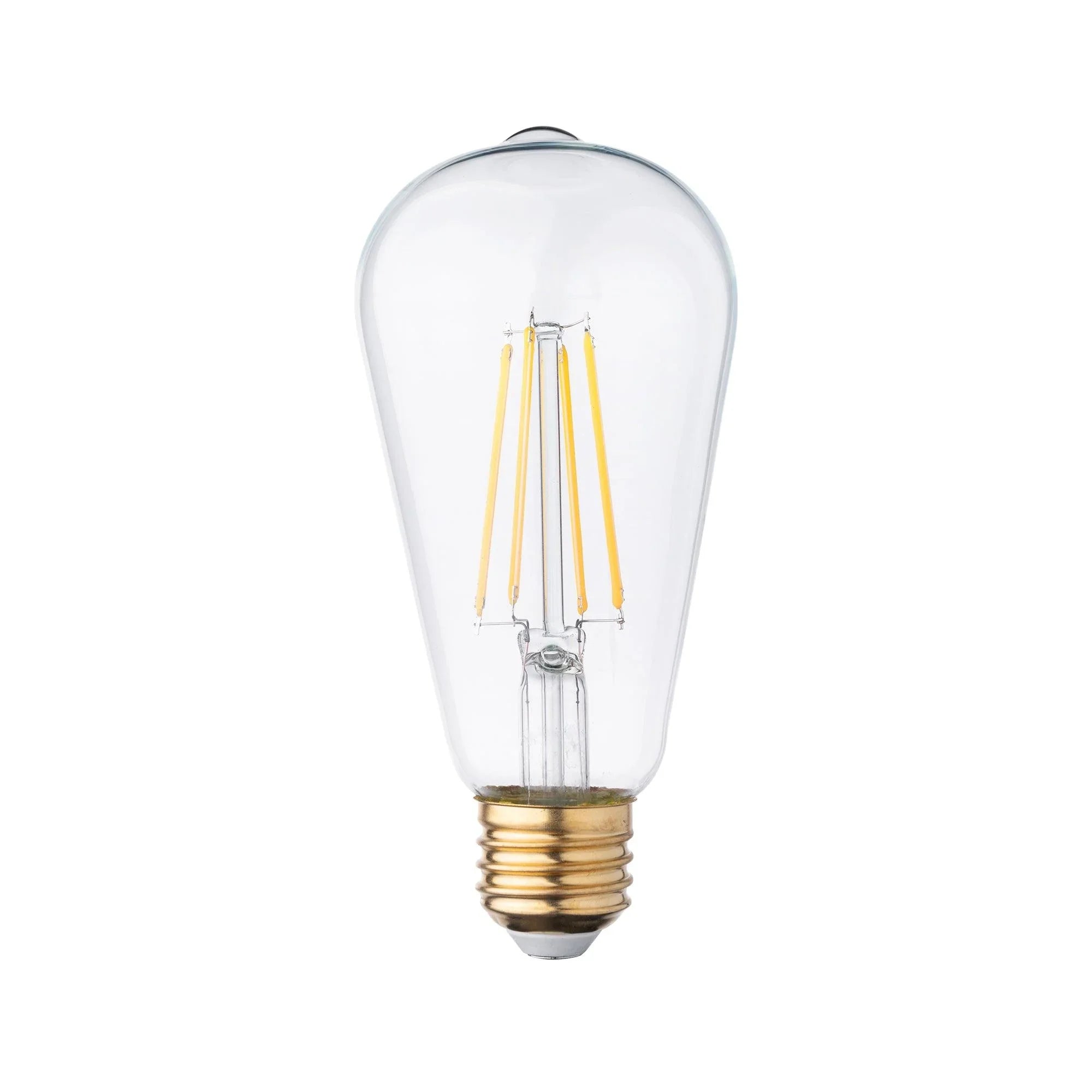 8W Dimmable ST64/ST21 E26/Medium (Standard) LED Bulb (set of 6) - FTL Outdoor Wall Lighting LED Light Bulbs