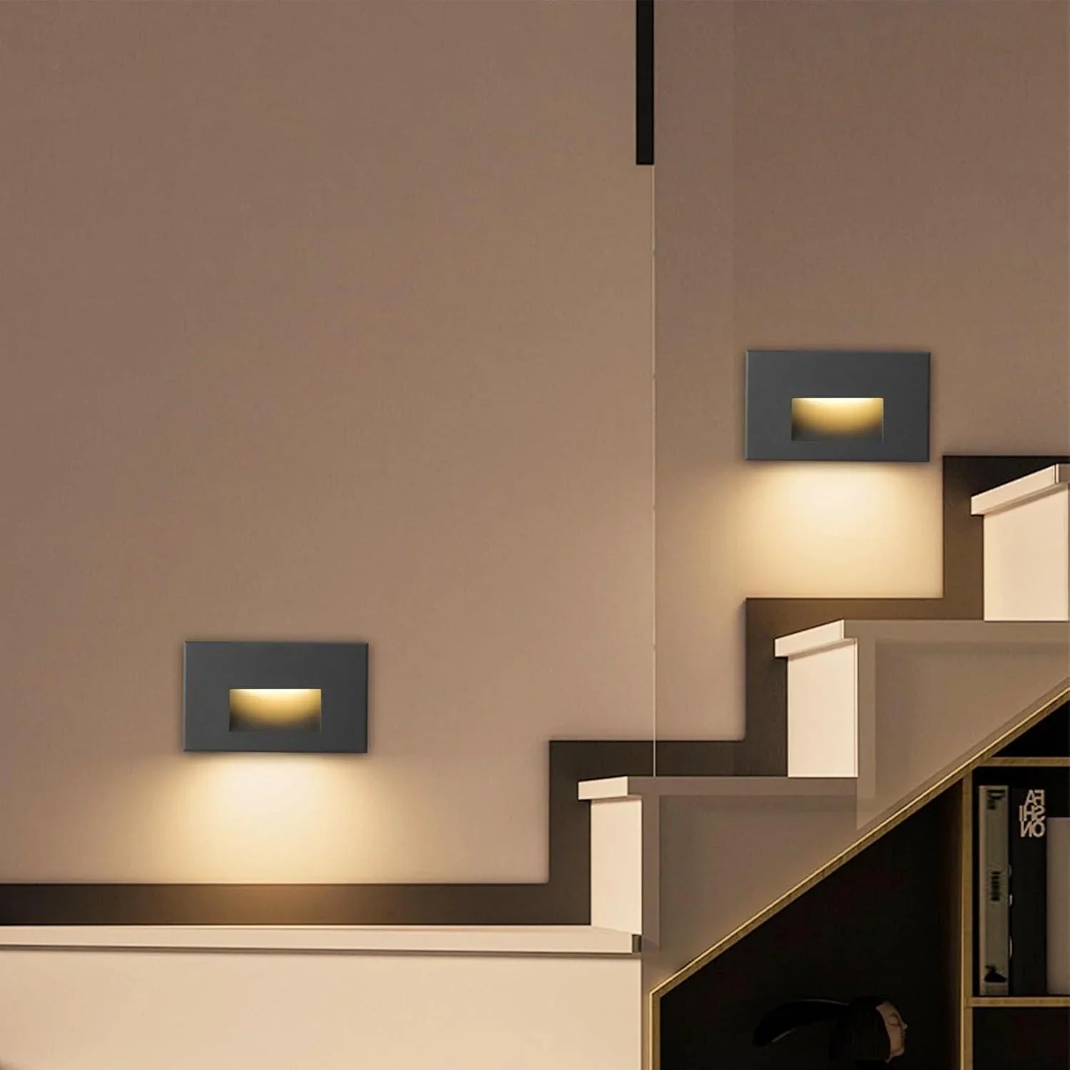 LED Step Lights 3000K Horizontal Set of 3