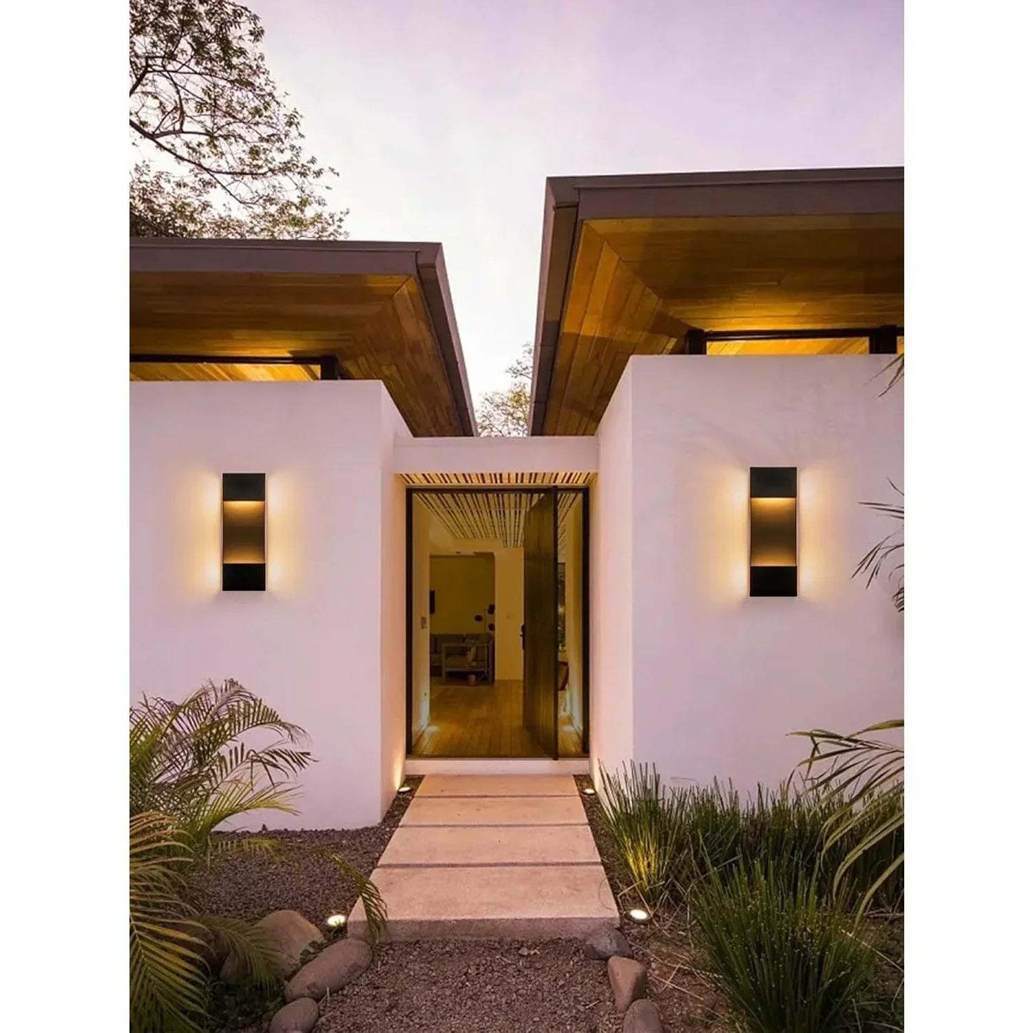 15" LED Outdoor Wall Lights Black - FTL Outdoor Wall Lighting LED Light Bulbs