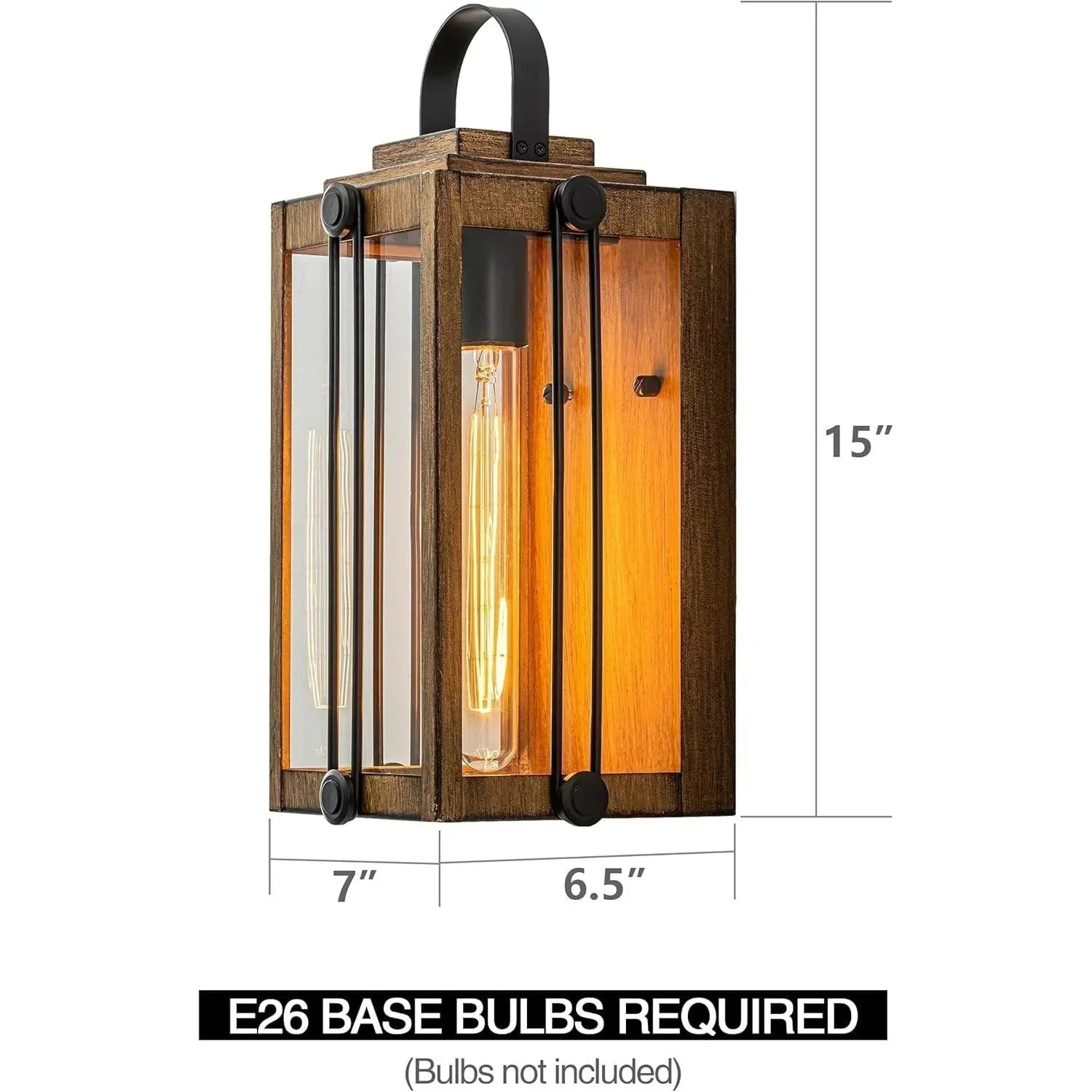 Outdoor Wall Lights with Clear Glass - FTL Outdoor Wall Lighting LED Light Bulbs