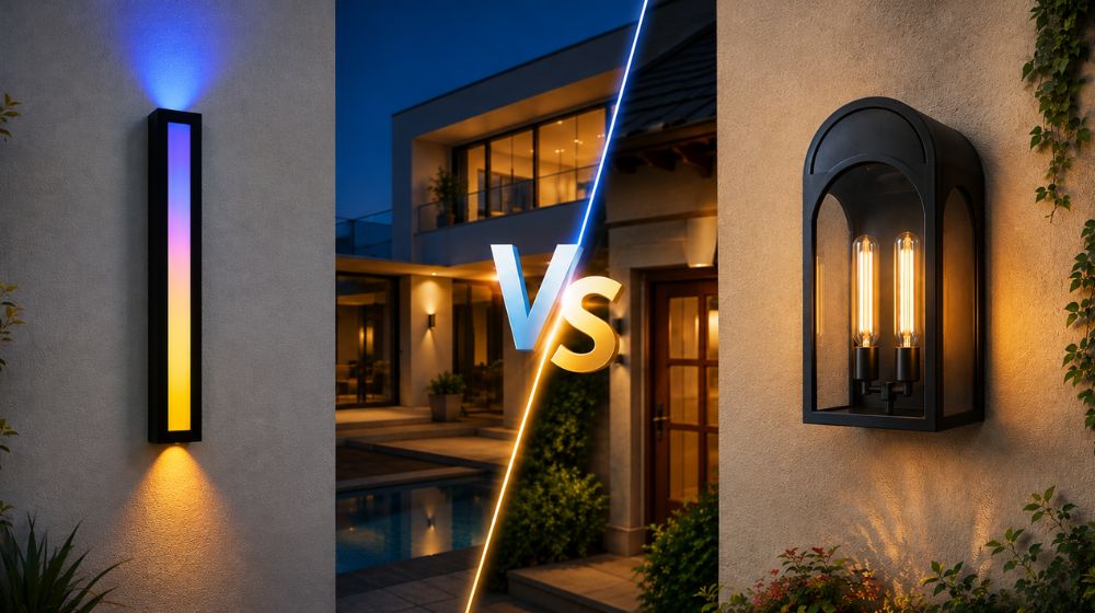 LED vs Bulb Outdoor Wall Lights: Which One Should You Choose?