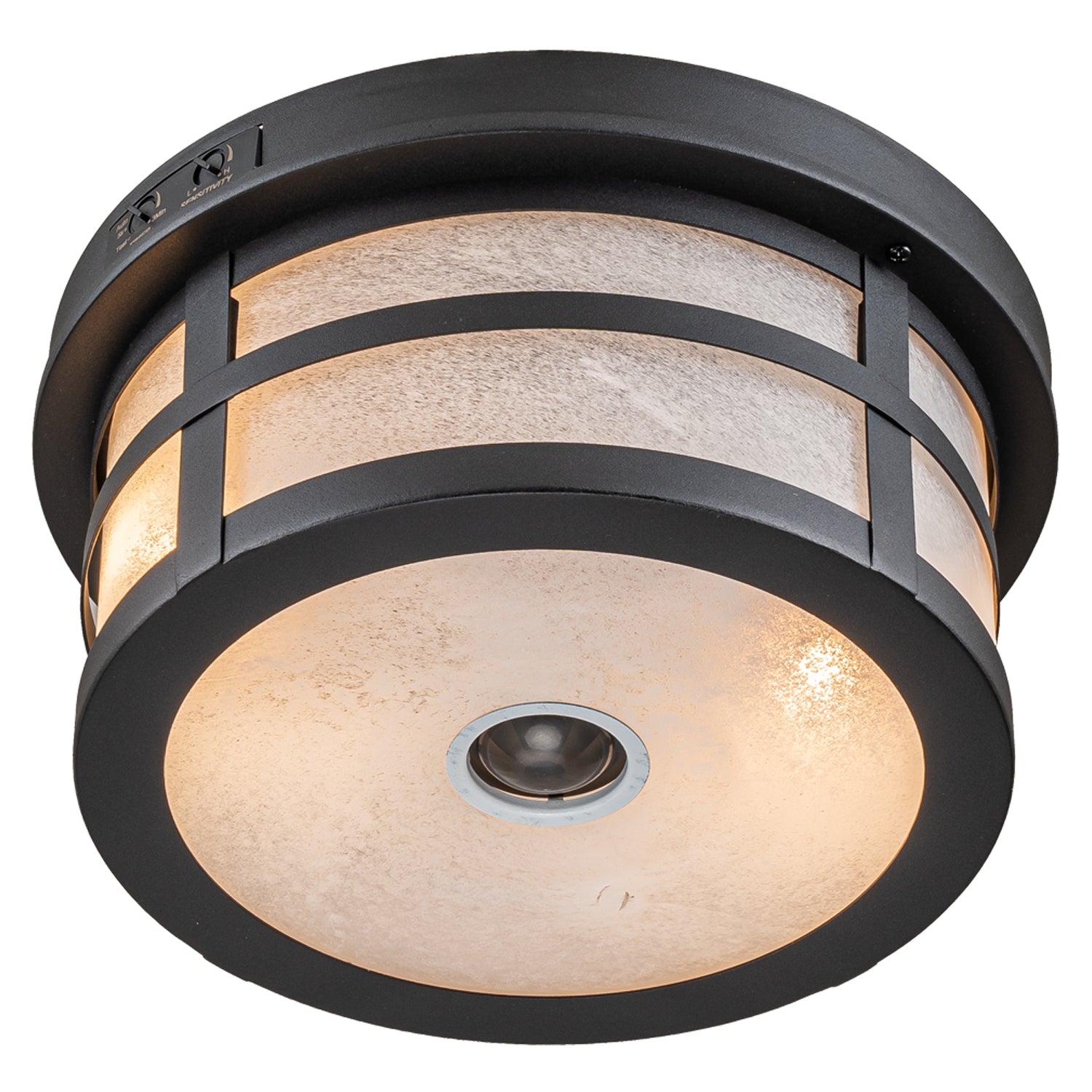 Round Motion Sensor Outdoor Ceiling Light with 2 Lights-038