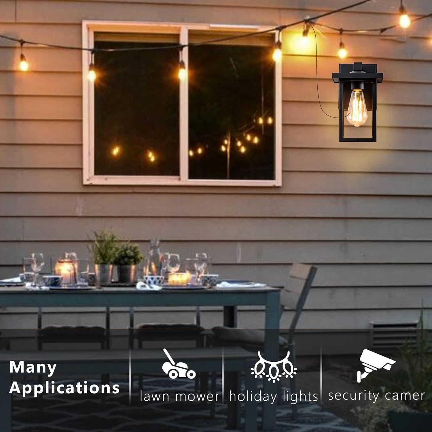 Outdoor Wall Lights with GFCI Outlet - FTL Outdoor Wall Lighting LED Light Bulbs