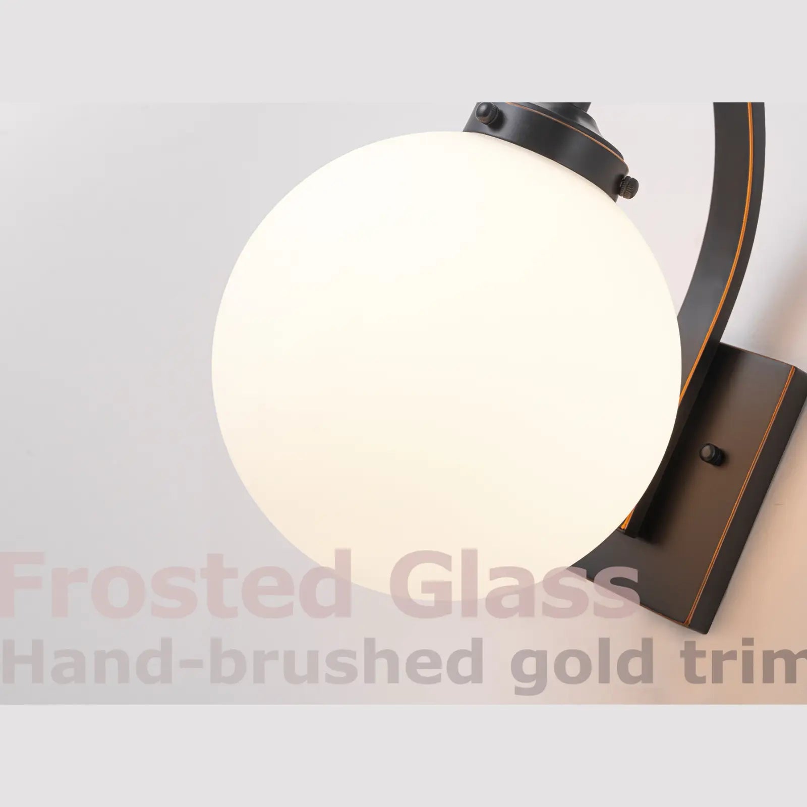 14" Modern Outdoor Wall Lights with Glass Globe