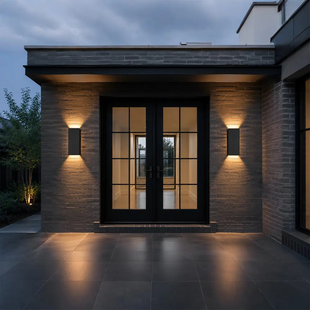 Modern Outdoor Wall Light – 3CCT LED Up & Down Sconce