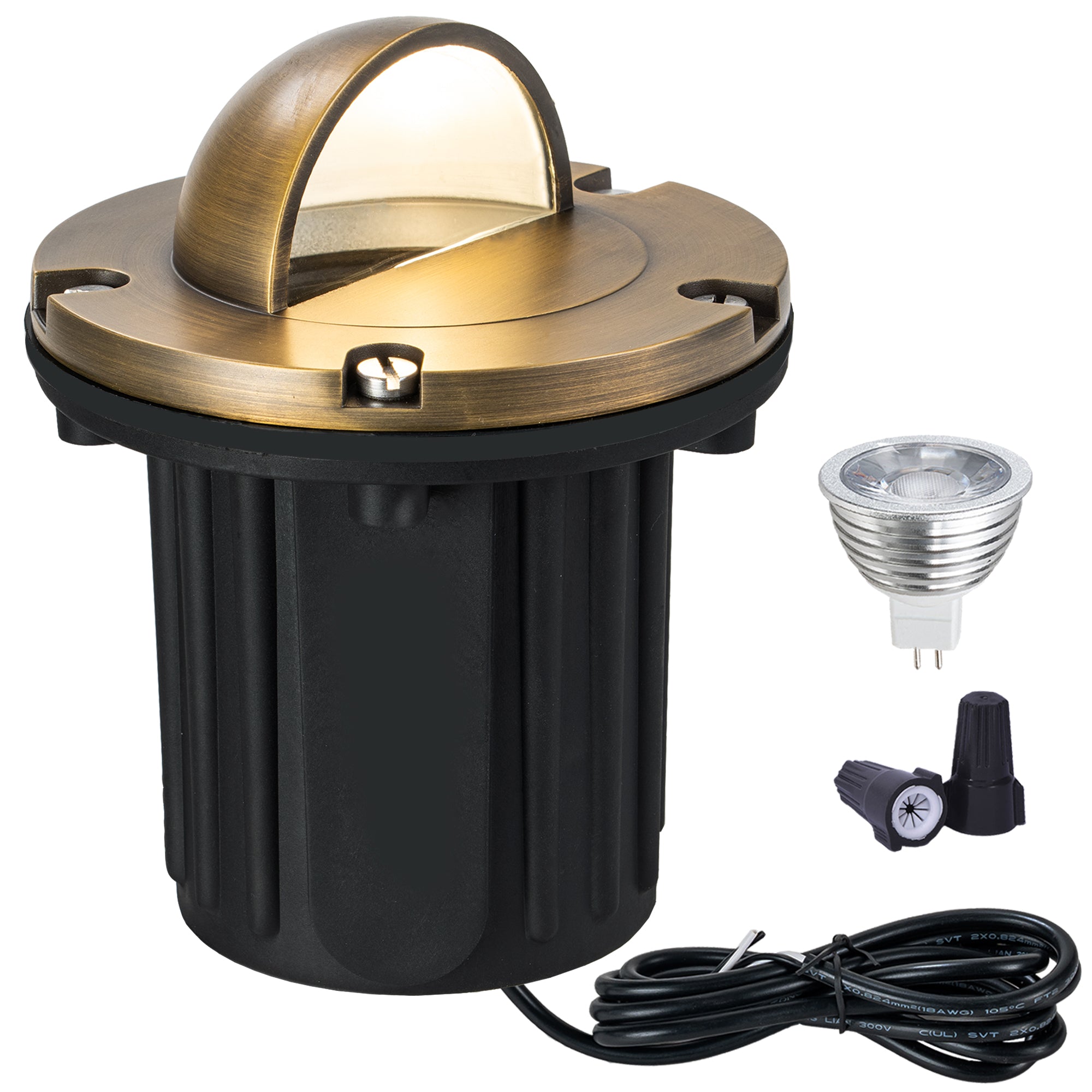 Brass In-Ground Well Light 3000K Warm White-LT2203A