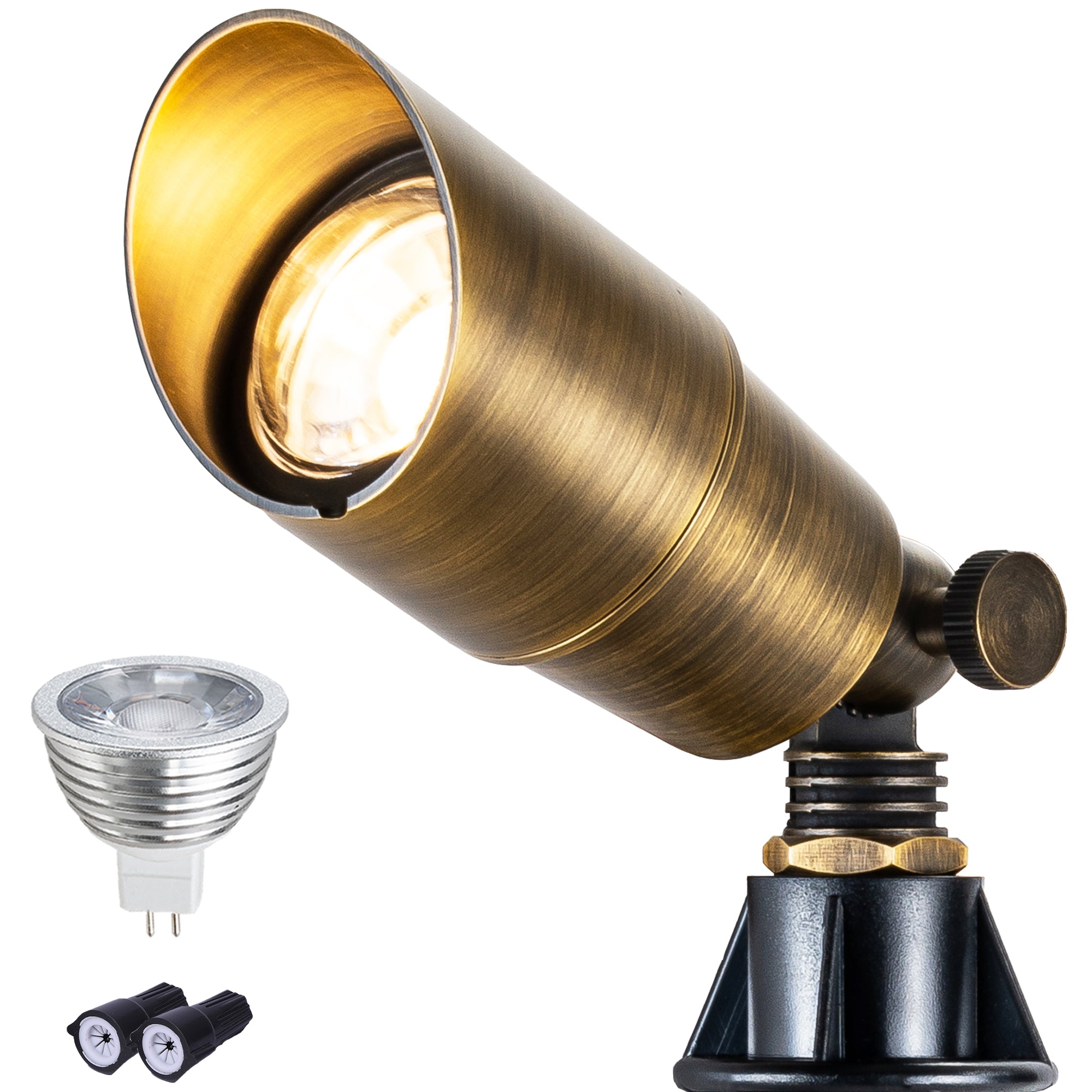 Brass Landscape Spotlight LED with 3000K Warm White-LT2101