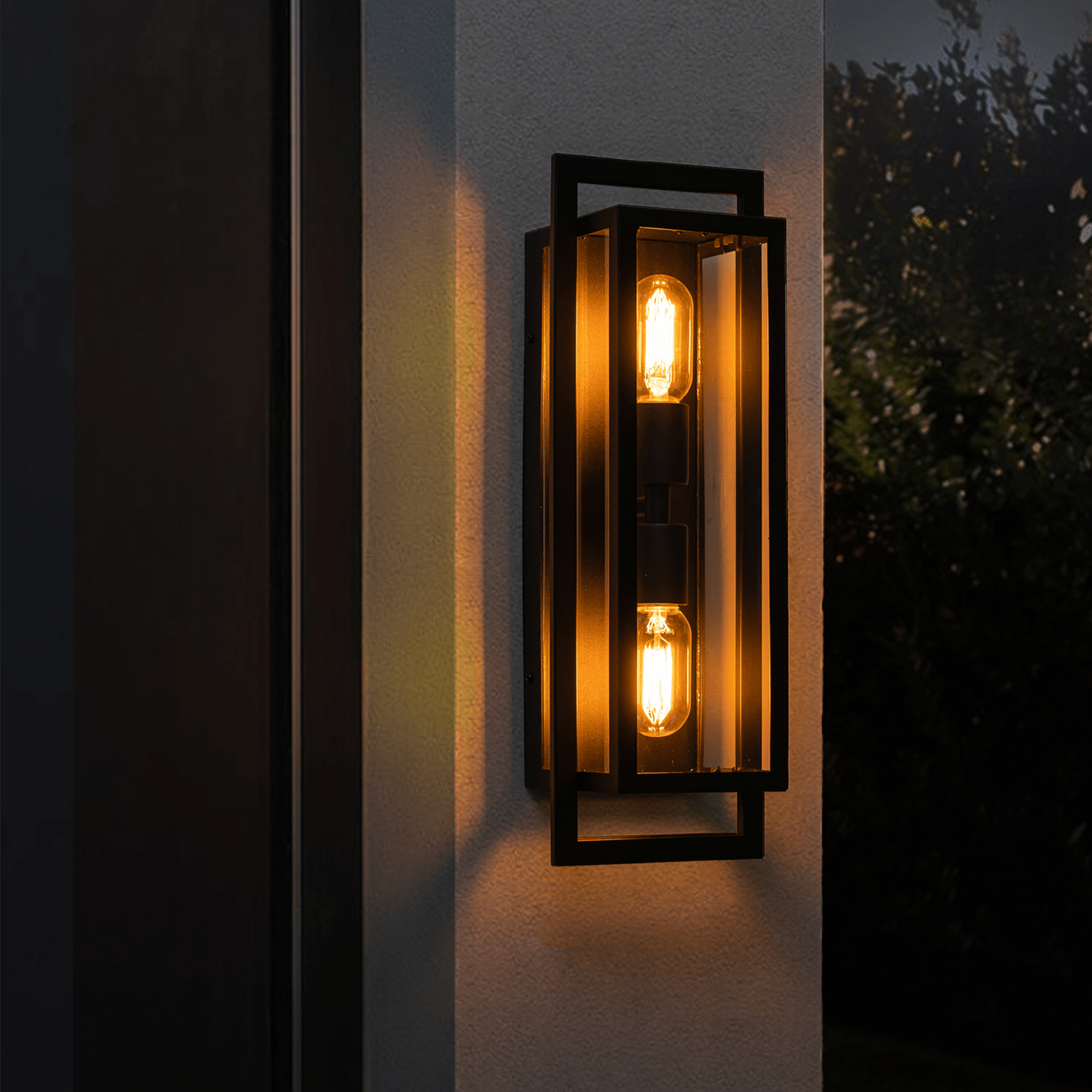 Outdoor Wall Light with Clear Glass - FTL Outdoor Wall Lighting LED Light Bulbs