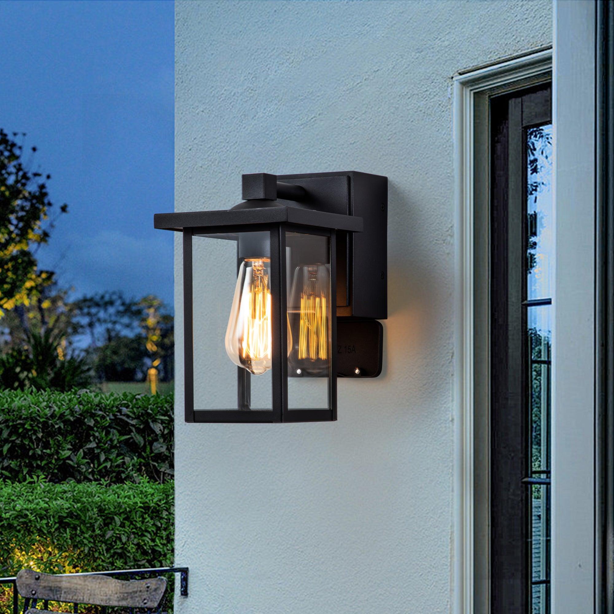 Outdoor Wall Lights with GFCI Outlet - FTL Outdoor Wall Lighting LED Light Bulbs