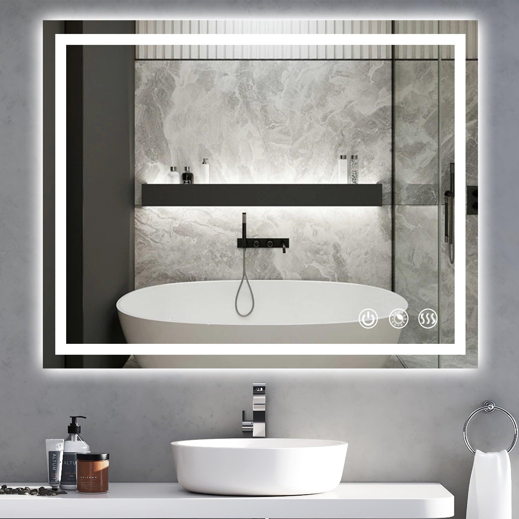Rectangle 3CCT Dimmable LED Bathroom Mirror