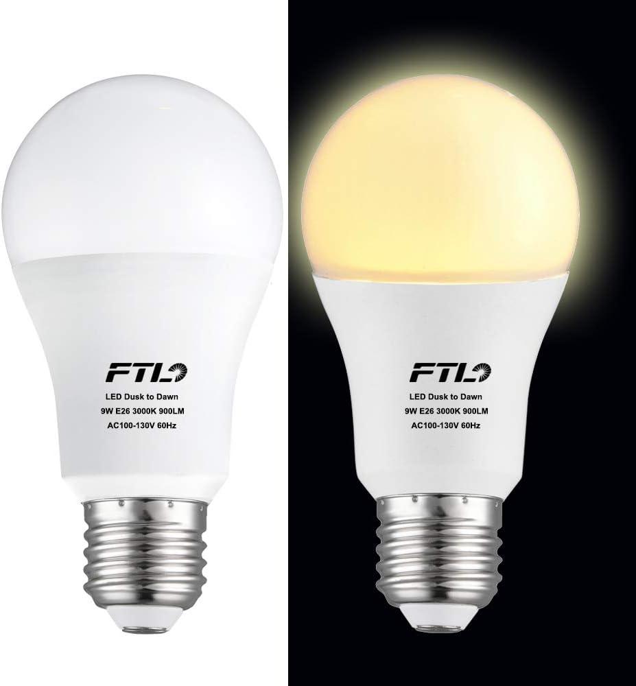 Dusk to Dawn A19 LED Bulb E26 - FTL Outdoor Wall Lighting LED Light Bulbs