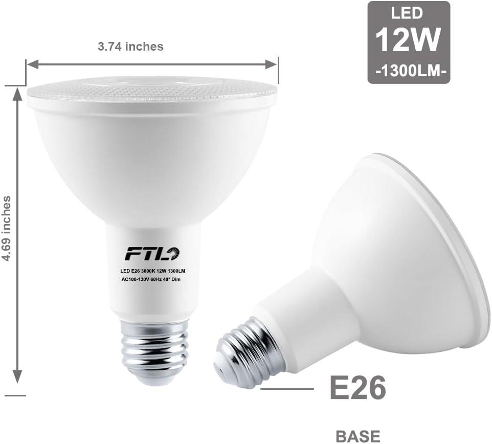 PAR30 LED Bulb Dimmable E26 - FTL Outdoor Wall Lighting LED Light Bulbs