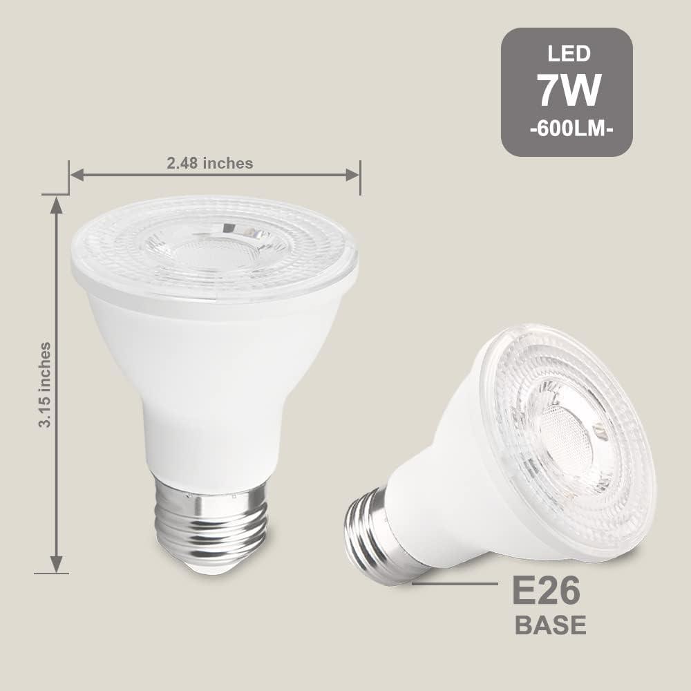 PAR20 LED Bulb Dimmable7W E26 - FTL Outdoor Wall Lighting LED Light Bulbs